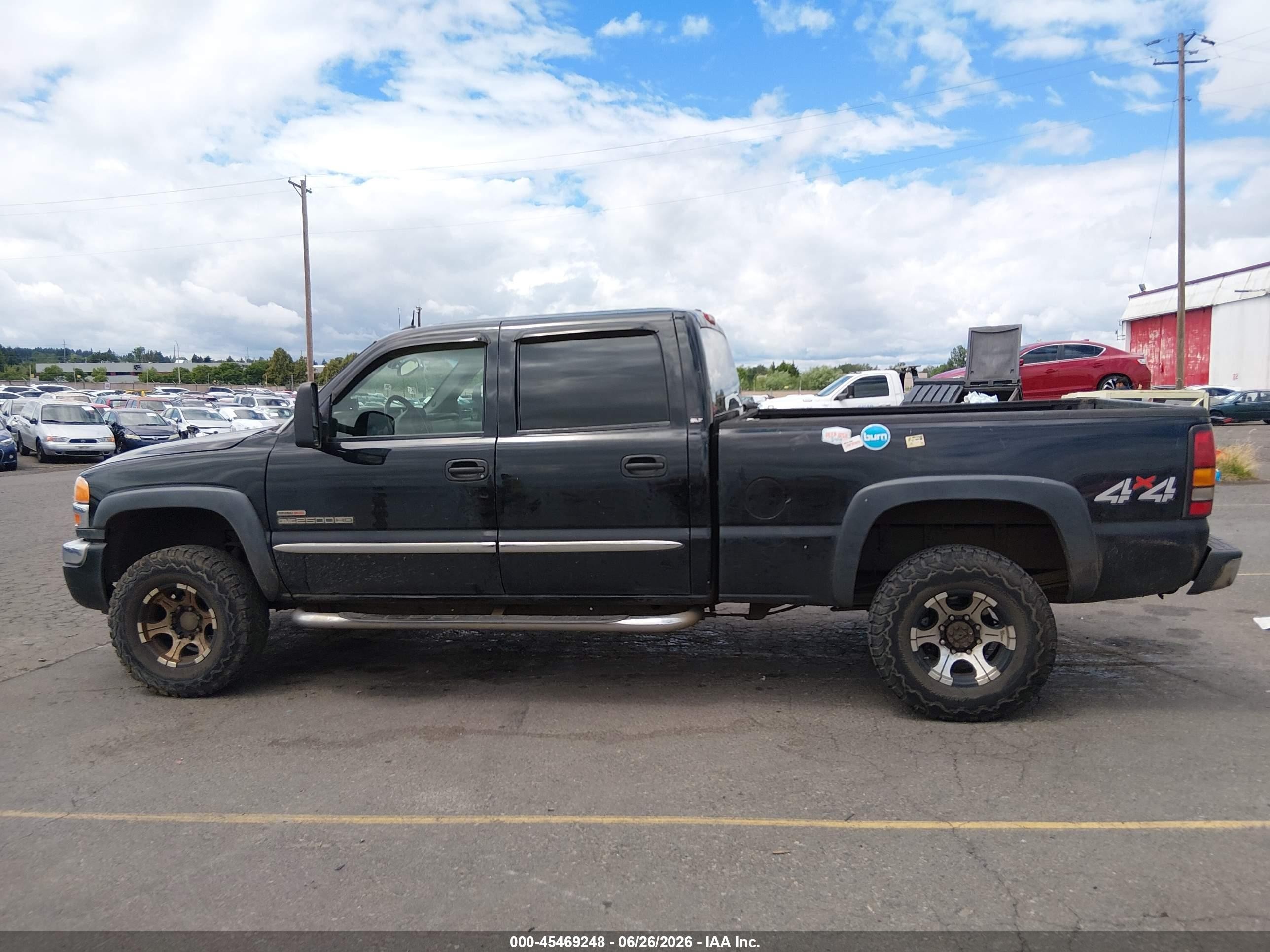 2005 Gmc Sierra 2500hd Sle/slt/work Truck Black vin: 1GTHK23275F879619