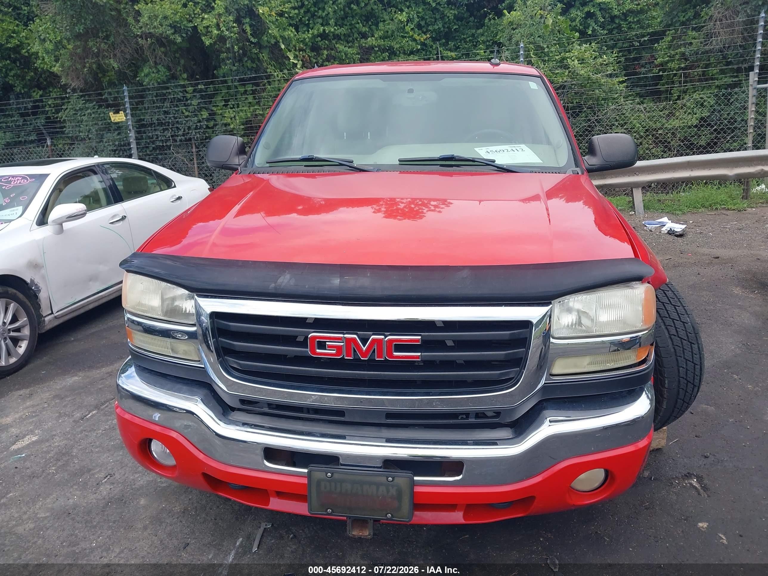 2005 Gmc Sierra 2500hd Slt Red vin: 1GTHK23275F937034
