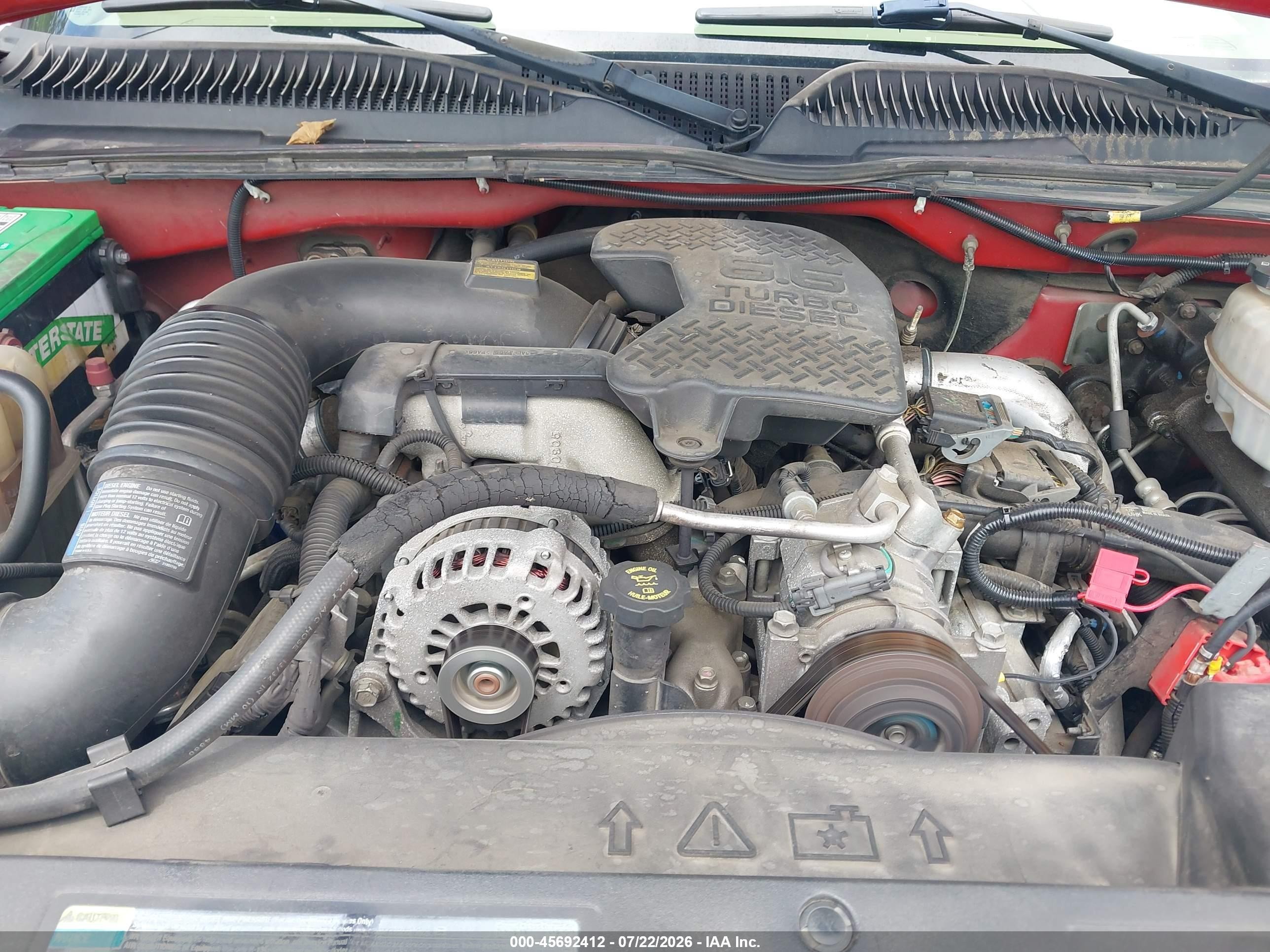 2005 Gmc Sierra 2500hd Slt Red vin: 1GTHK23275F937034