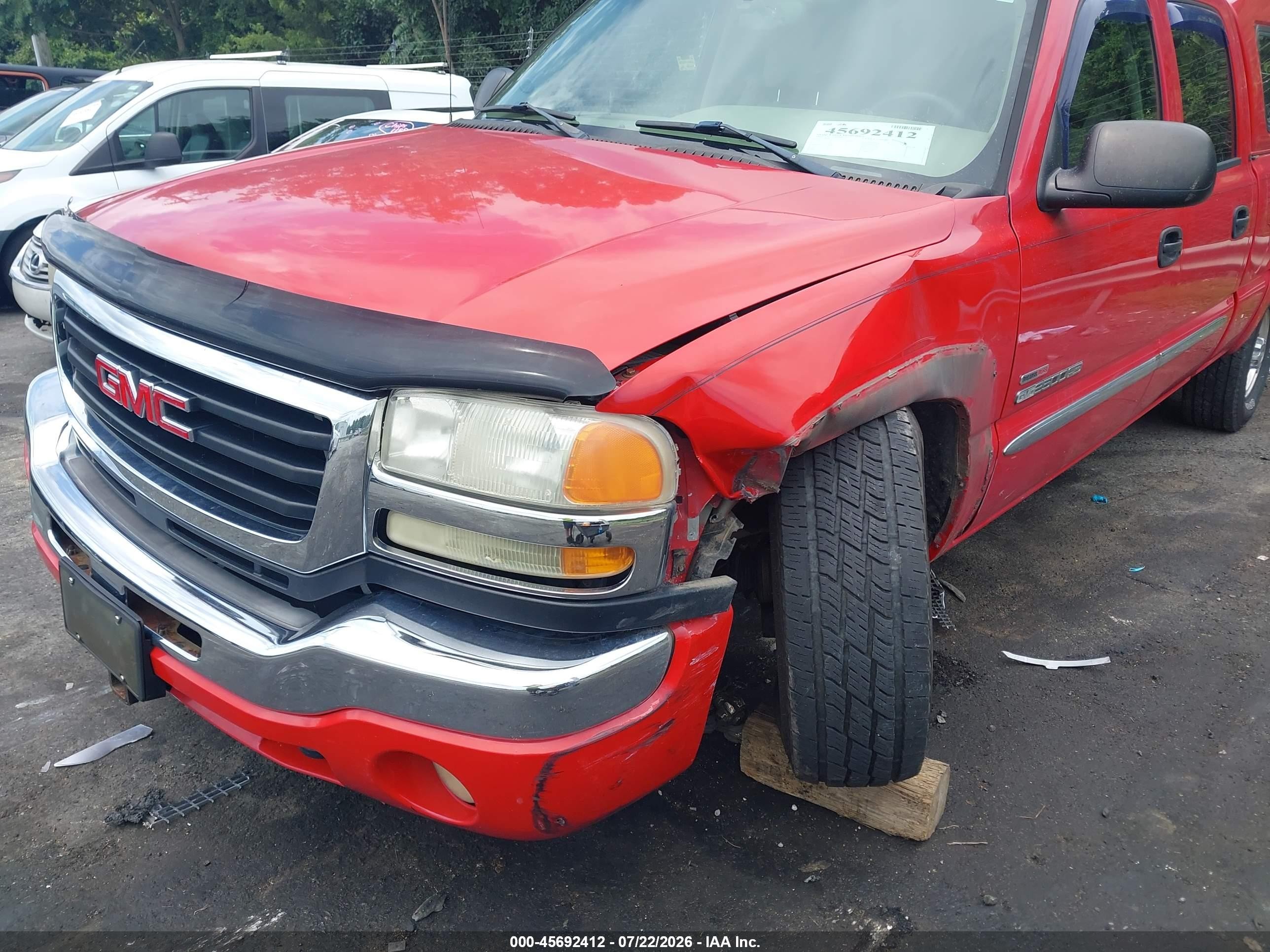 2005 Gmc Sierra 2500hd Slt Red vin: 1GTHK23275F937034