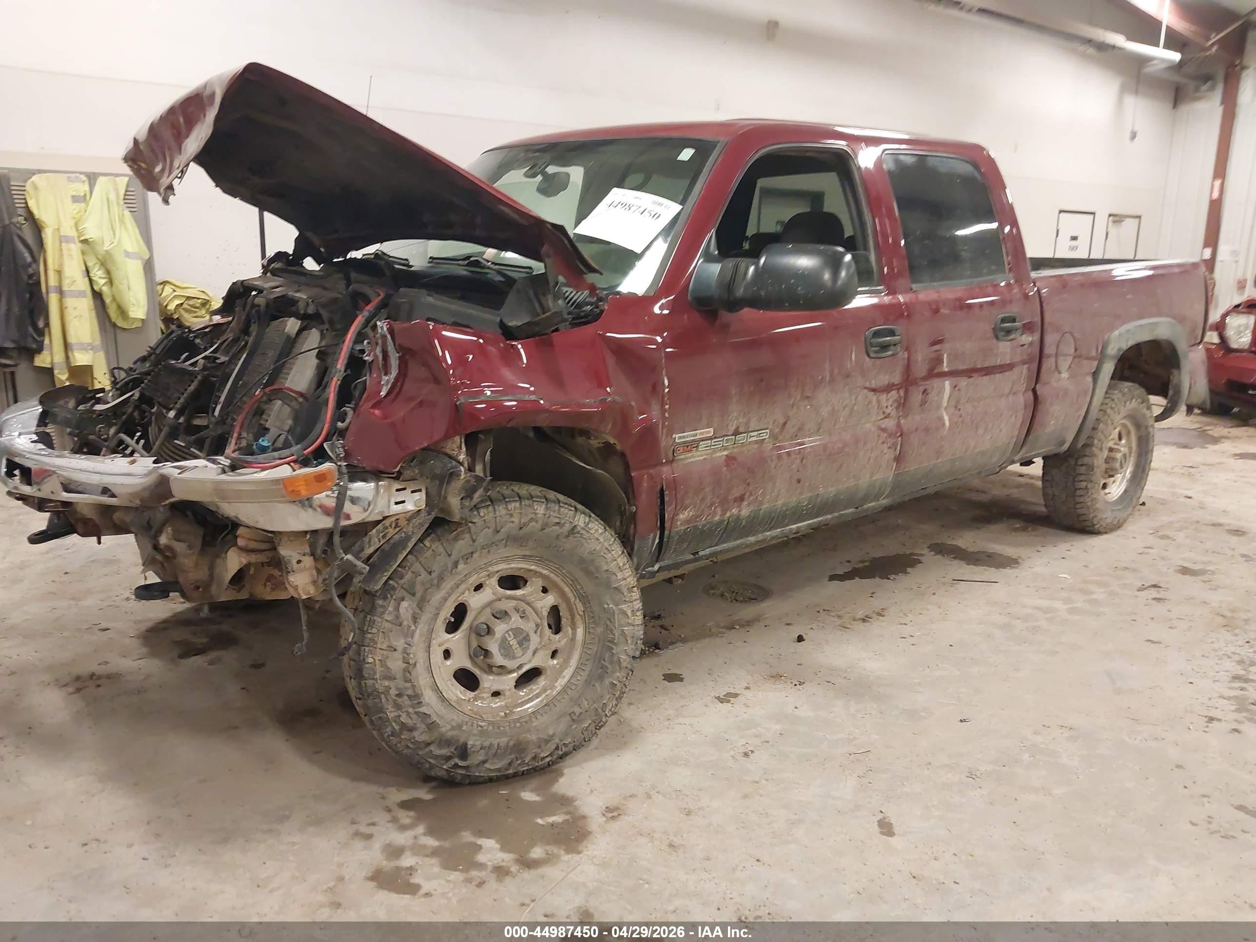 2005 Gmc Sierra 2500hd Sle Red vin: 1GTHK23275F972947