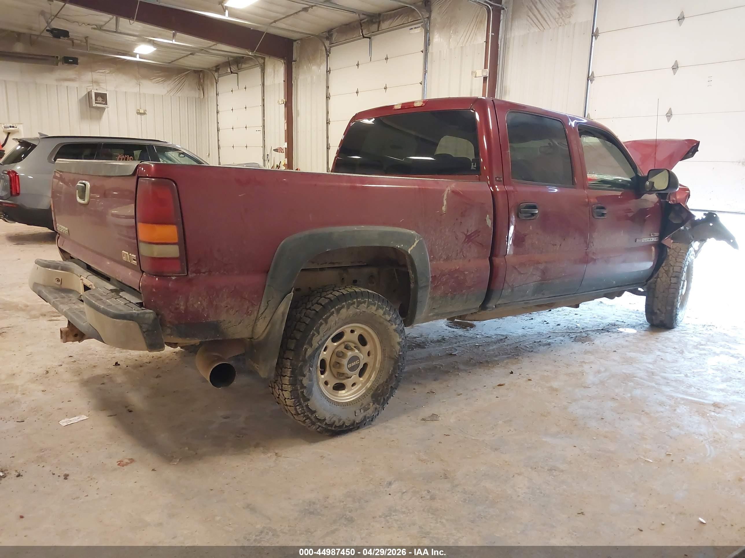 2005 Gmc Sierra 2500hd Sle Red vin: 1GTHK23275F972947