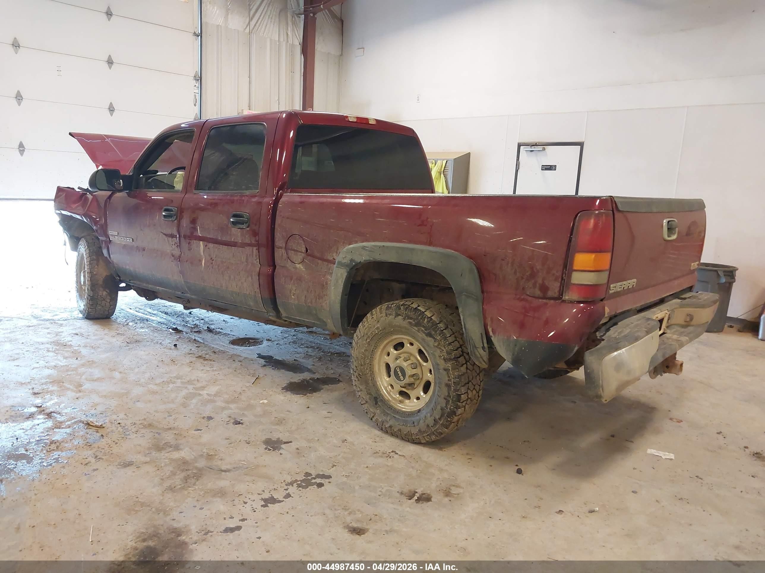2005 Gmc Sierra 2500hd Sle Red vin: 1GTHK23275F972947