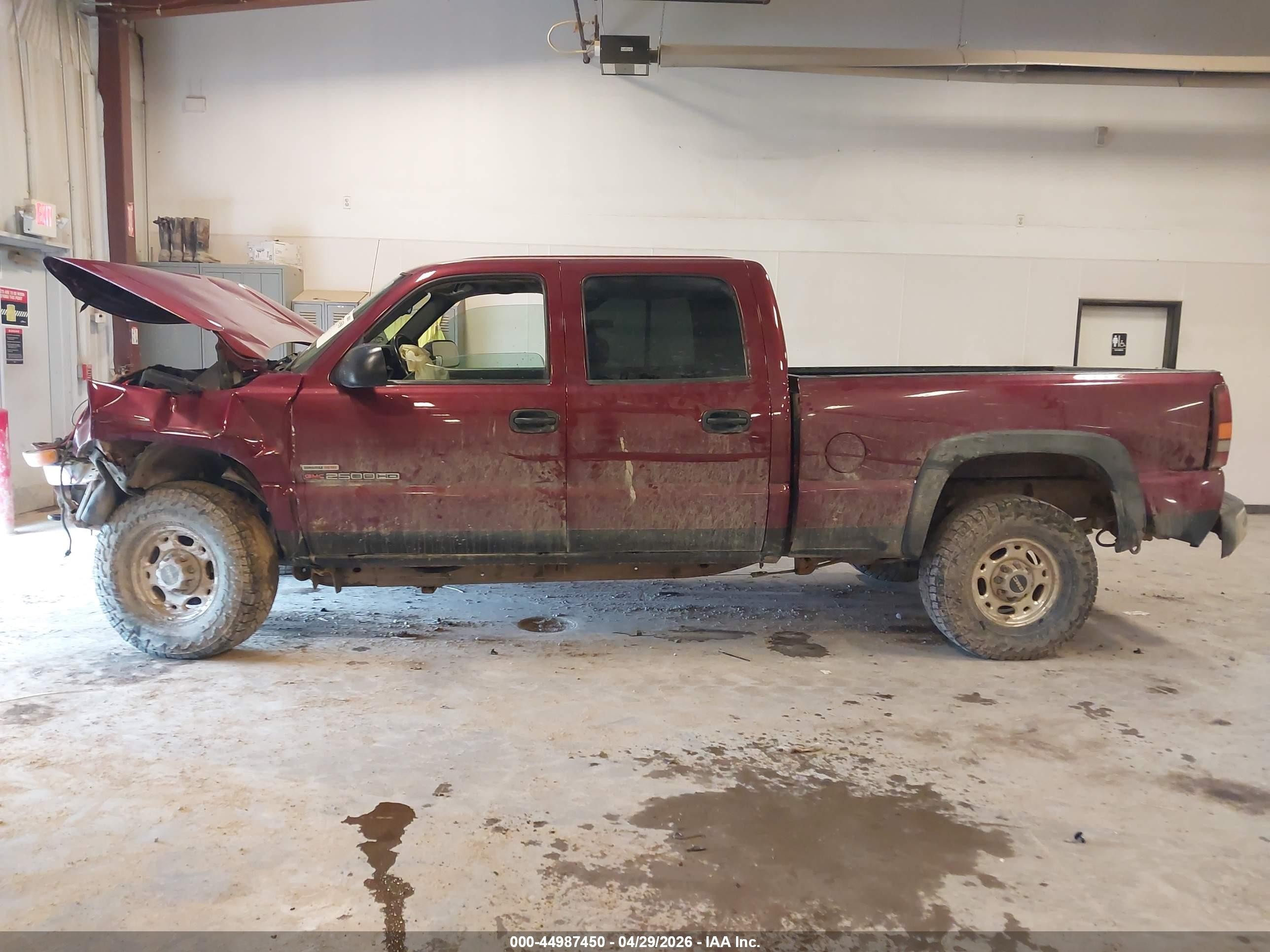 2005 Gmc Sierra 2500hd Sle Red vin: 1GTHK23275F972947