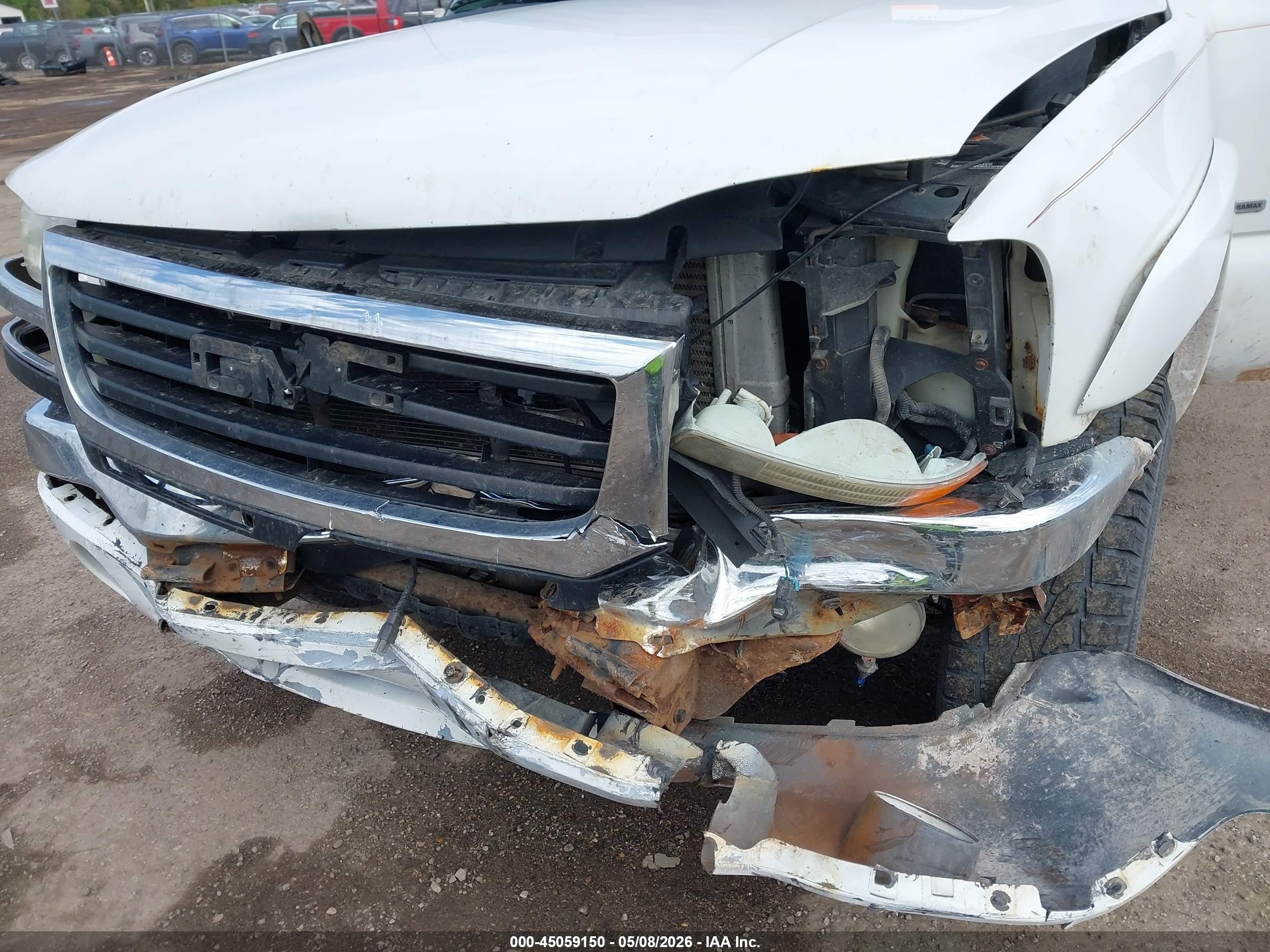 2005 Gmc Sierra 2500hd Sle White vin: 1GTHK23295F915259