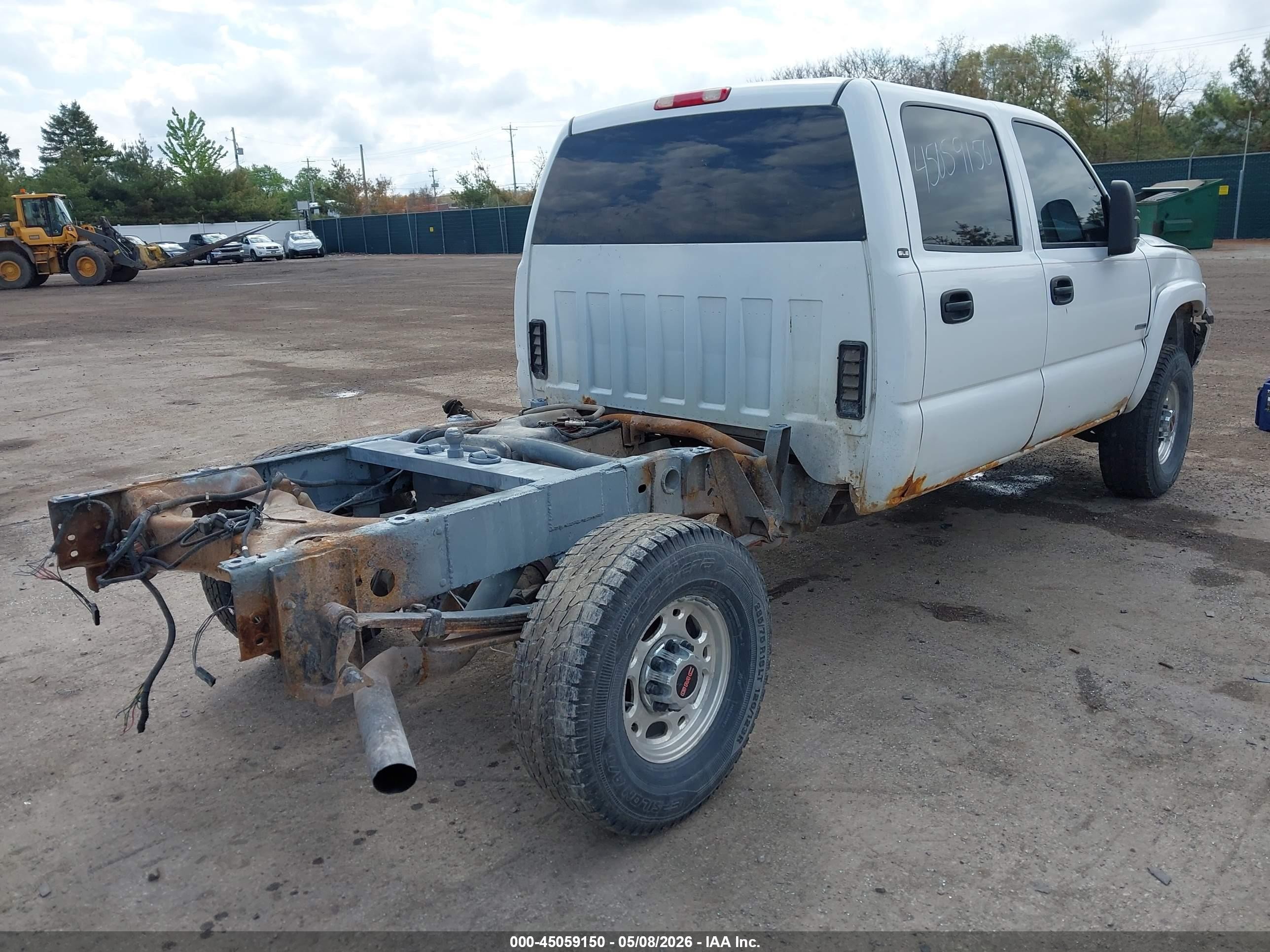 2005 Gmc Sierra 2500hd Sle White vin: 1GTHK23295F915259
