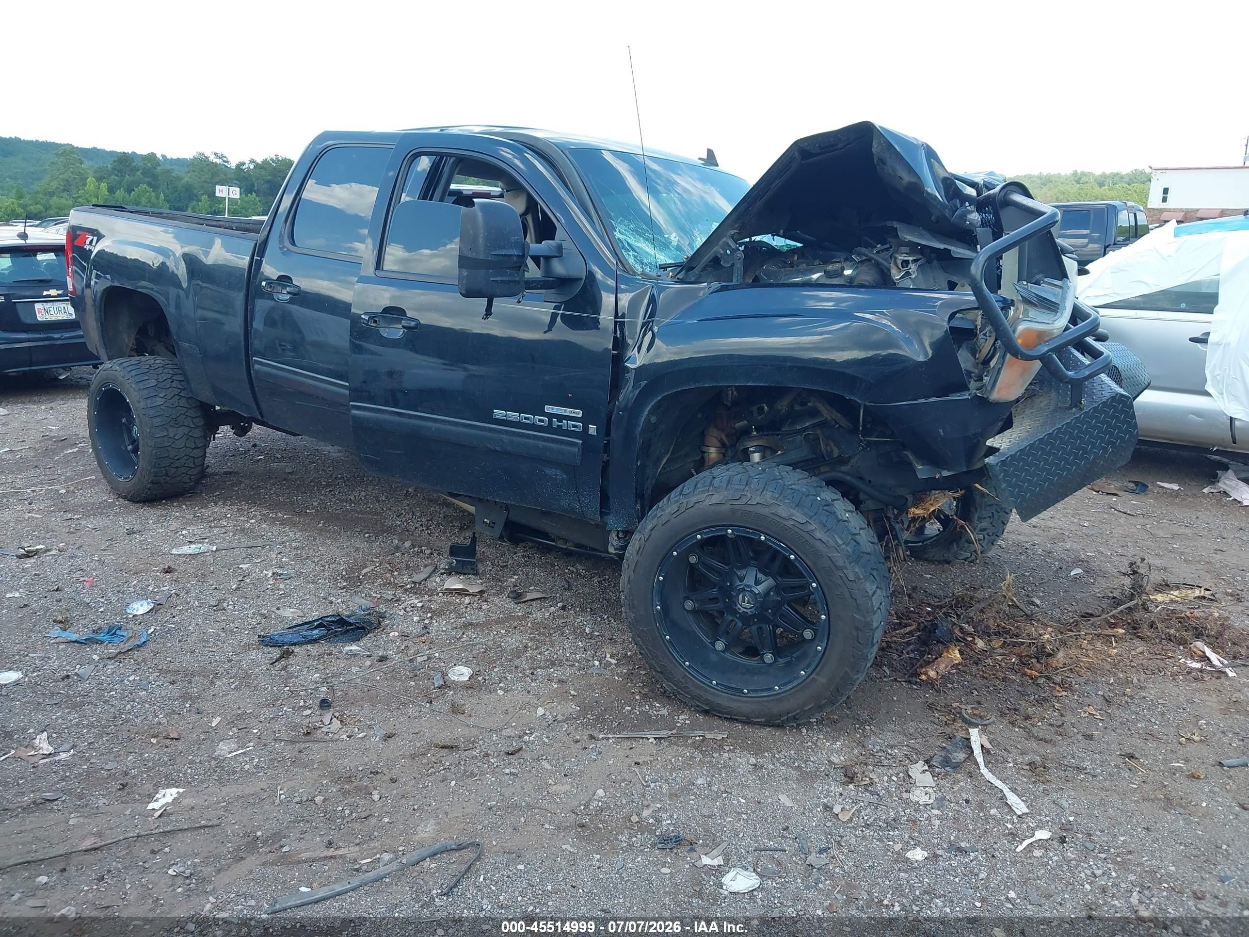 2007 Gmc Sierra 2500hd Slt Черный vin: 1GTHK23617F530896