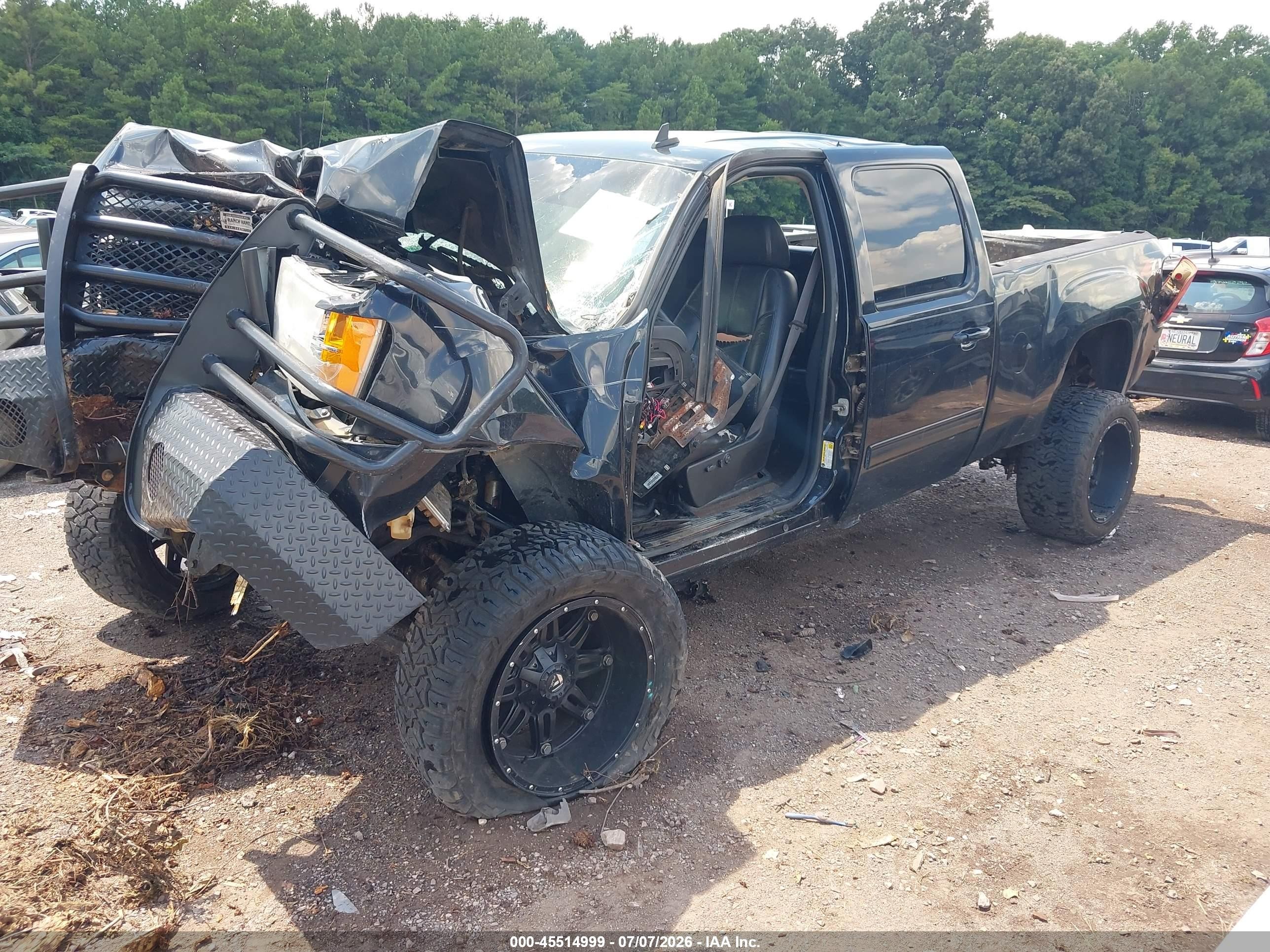2007 Gmc Sierra 2500hd Slt Черный vin: 1GTHK23617F530896