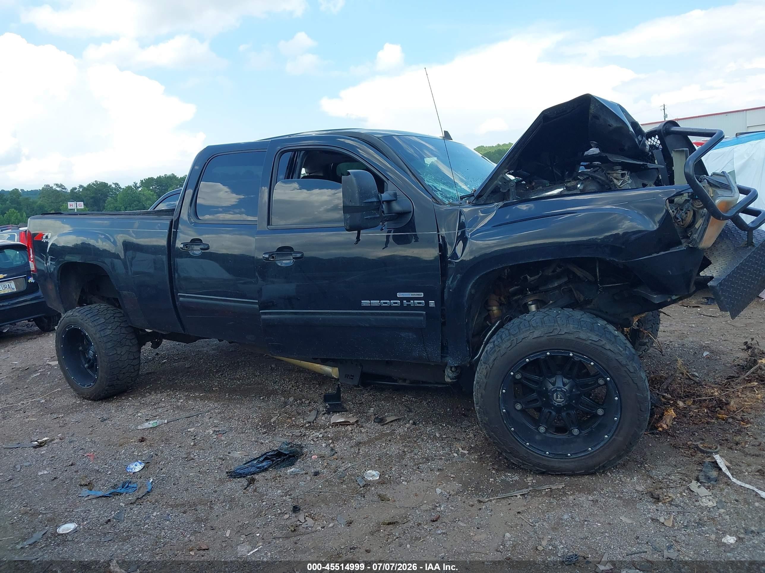 2007 Gmc Sierra 2500hd Slt Черный vin: 1GTHK23617F530896