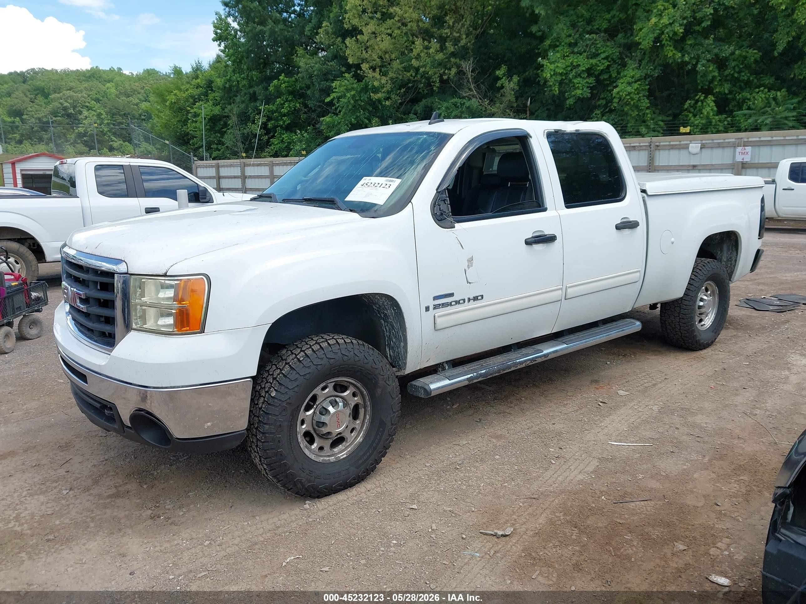 2007 Gmc Sierra 2500hd Sle1 White vin: 1GTHK23647F534196