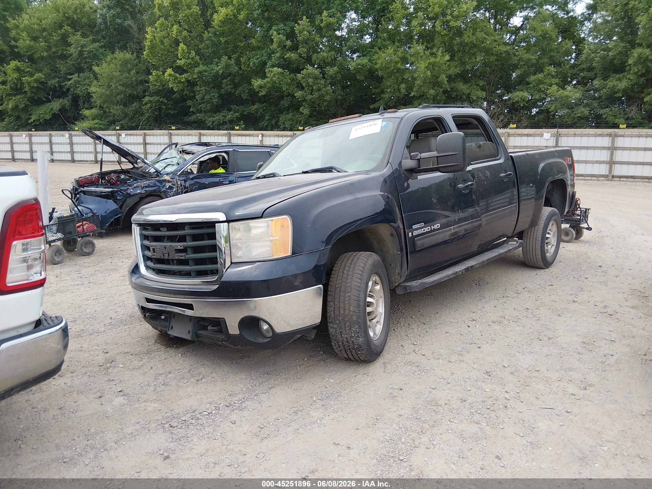 2007 Gmc Sierra 2500hd Slt Blue vin: 1GTHK23677F549338