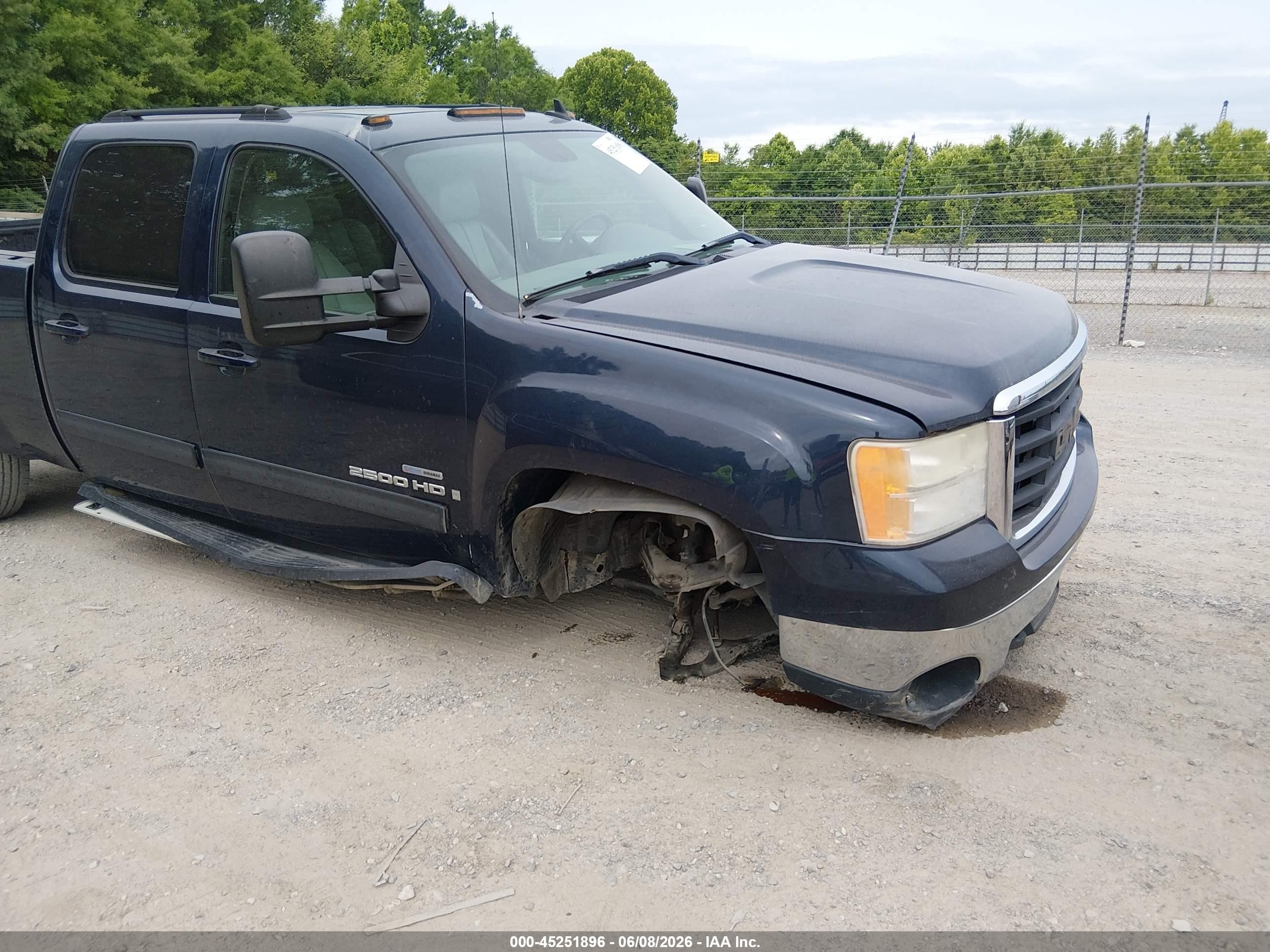 2007 Gmc Sierra 2500hd Slt Blue vin: 1GTHK23677F549338