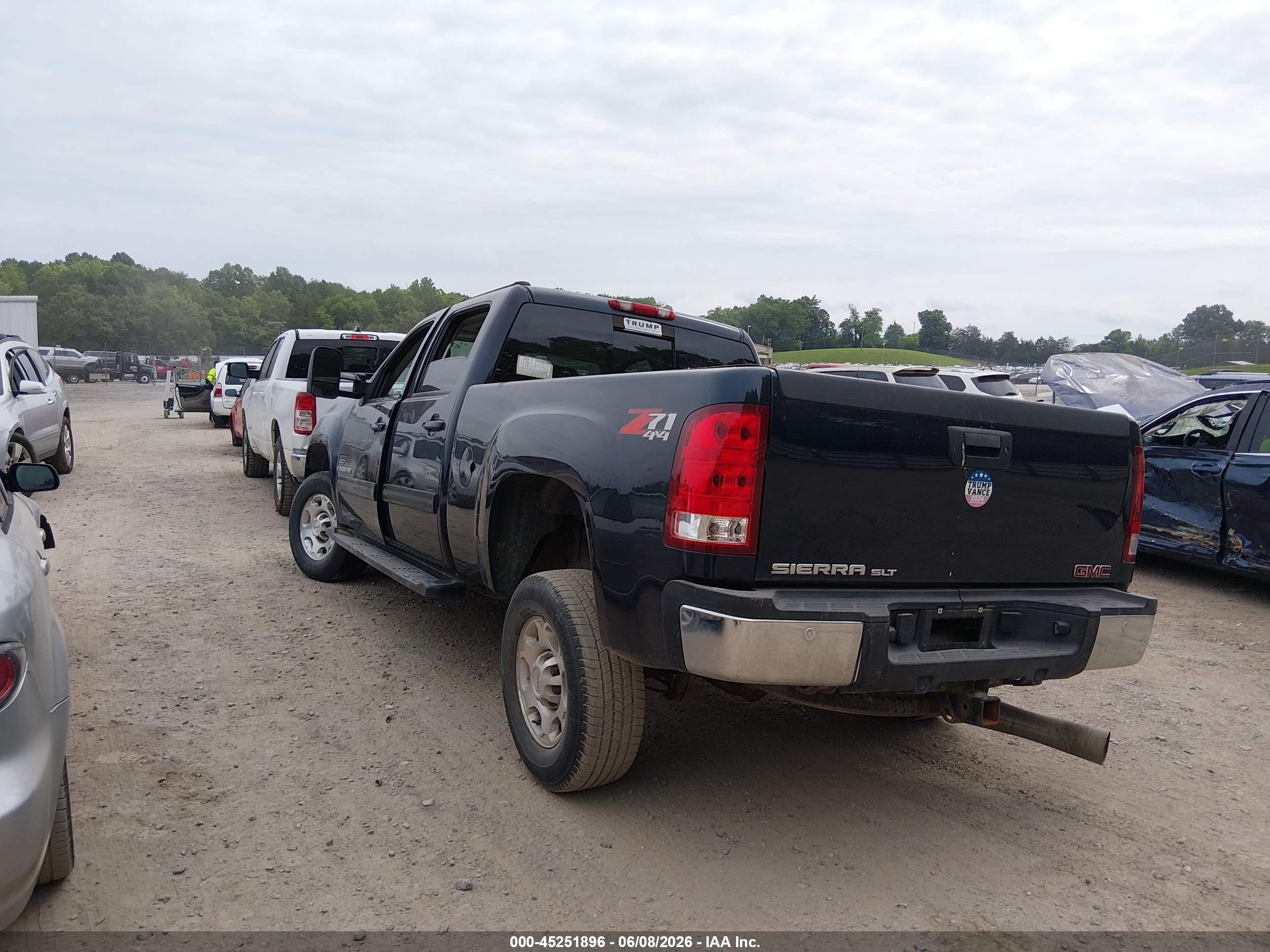2007 Gmc Sierra 2500hd Slt Blue vin: 1GTHK23677F549338