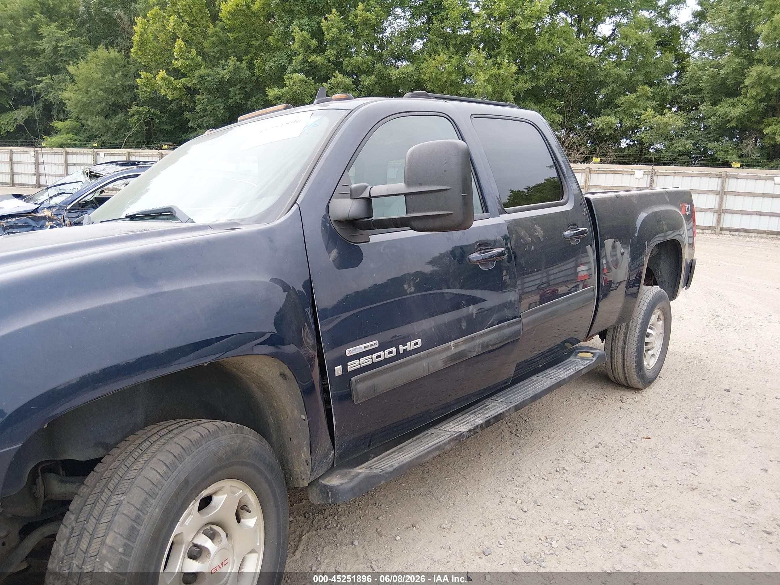 2007 Gmc Sierra 2500hd Slt Blue vin: 1GTHK23677F549338