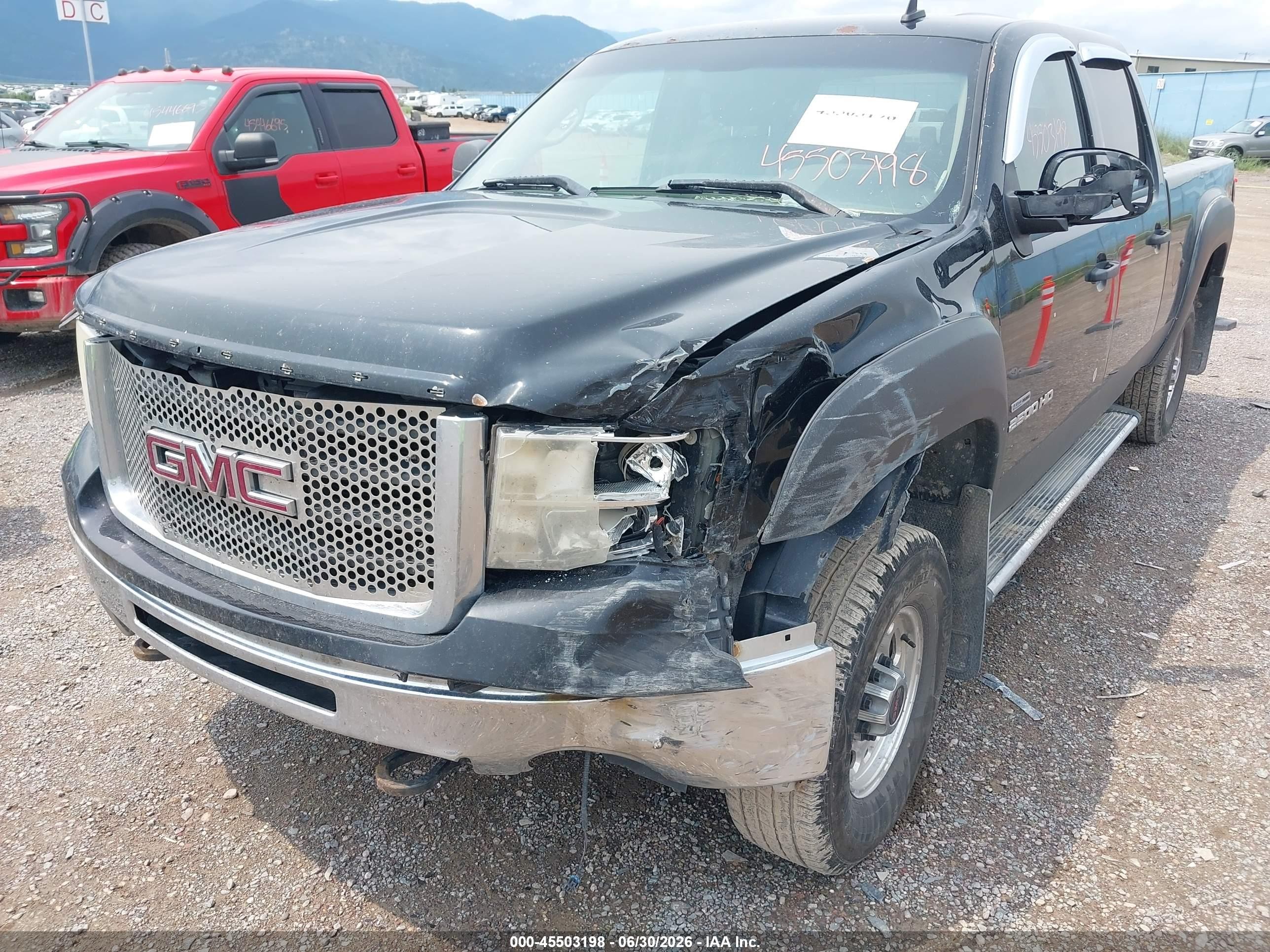 2008 Gmc Sierra 2500hd Sle2 Black vin: 1GTHK23698F107744