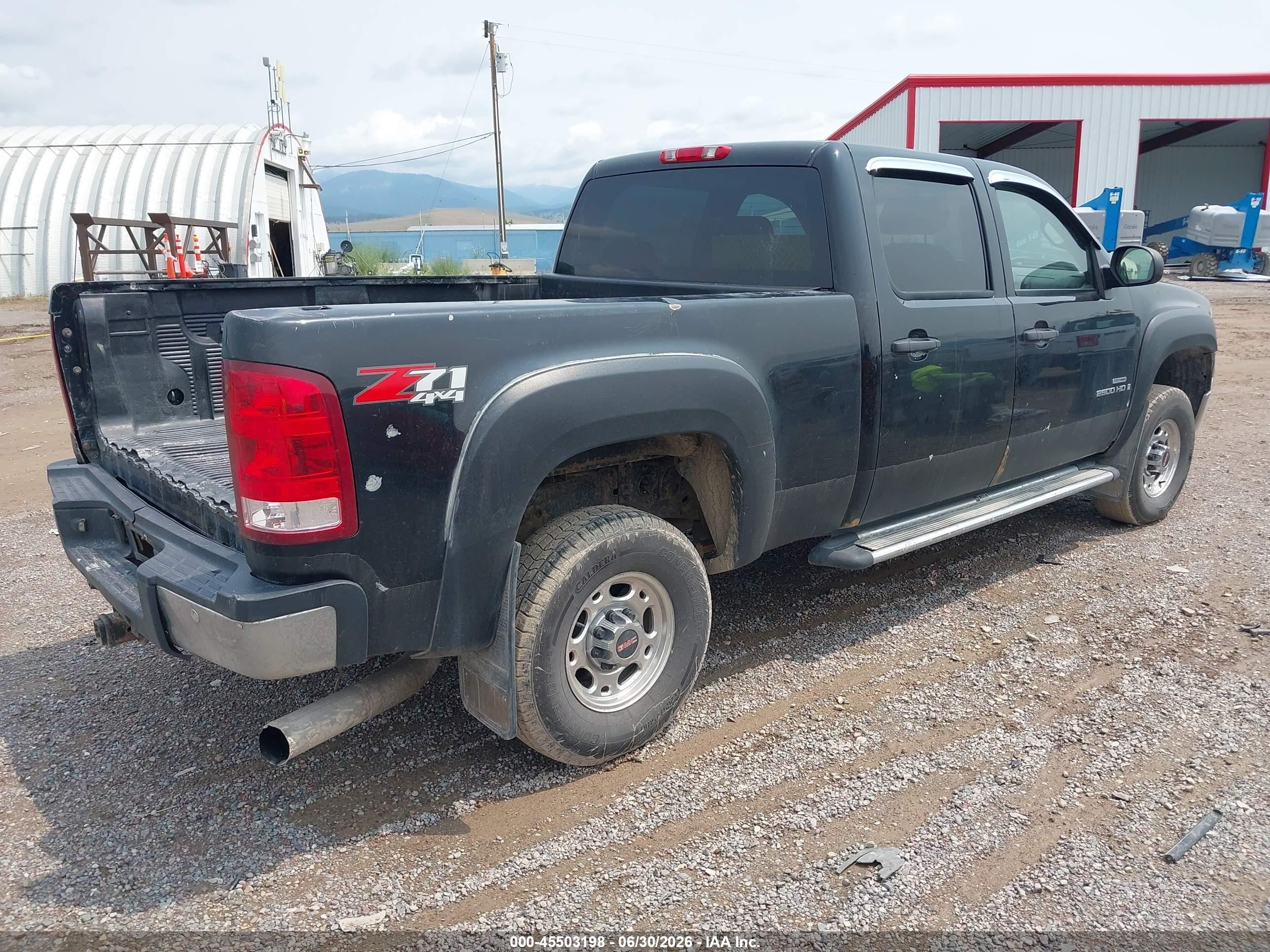 2008 Gmc Sierra 2500hd Sle2 Black vin: 1GTHK23698F107744