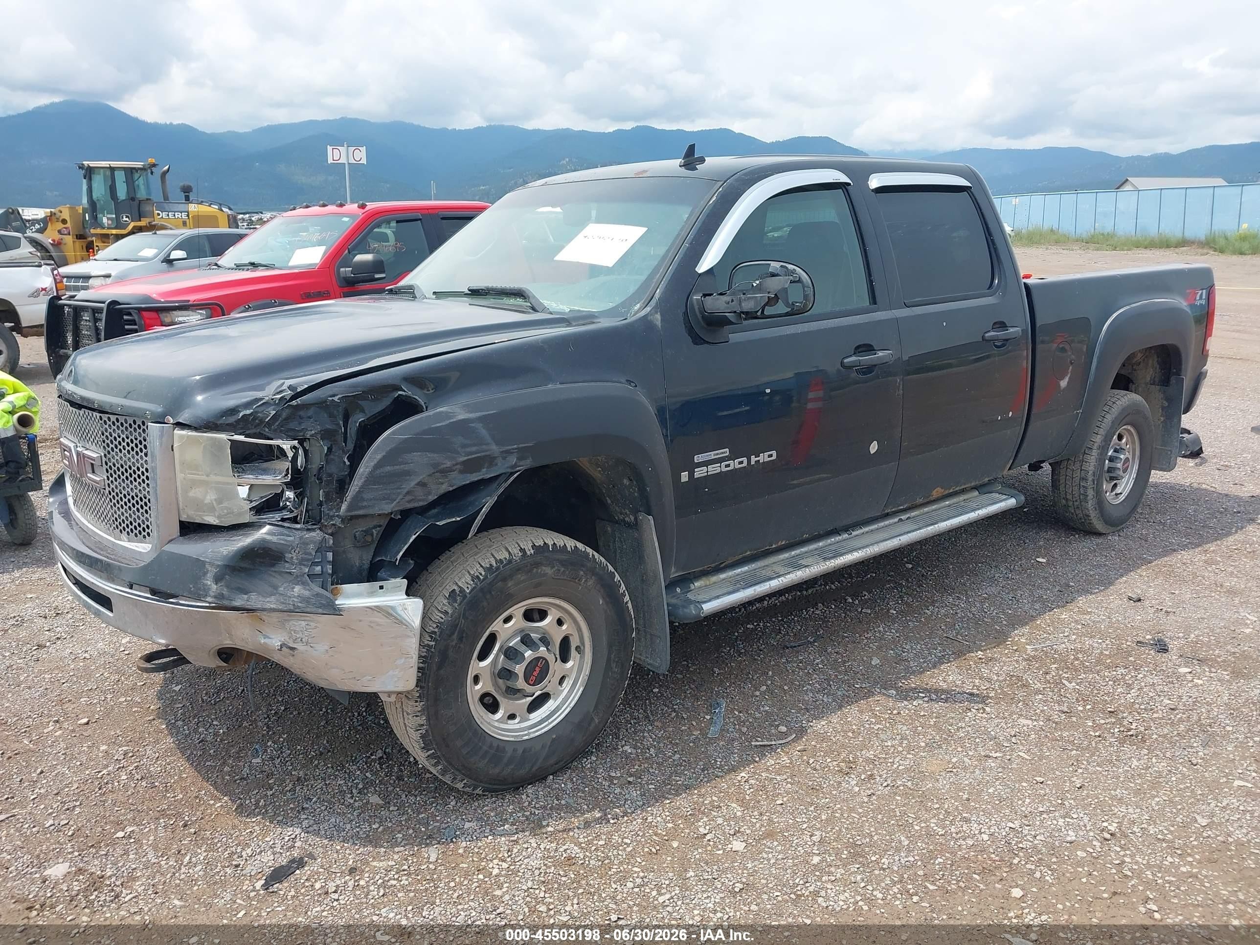2008 Gmc Sierra 2500hd Sle2 Black vin: 1GTHK23698F107744