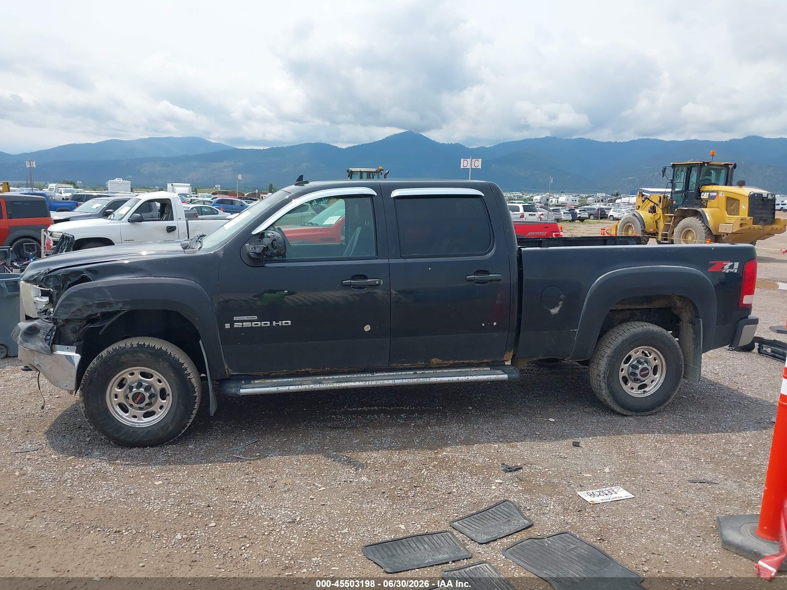 2008 Gmc Sierra 2500hd Sle2 Black vin: 1GTHK23698F107744