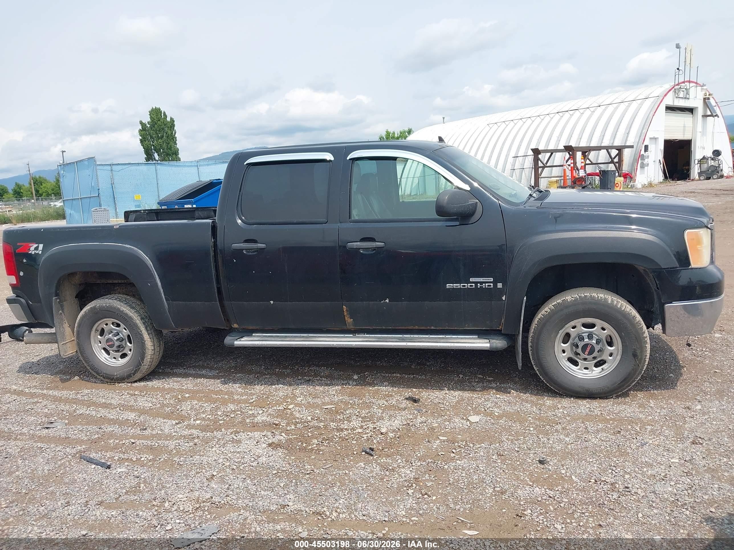 2008 Gmc Sierra 2500hd Sle2 Black vin: 1GTHK23698F107744
