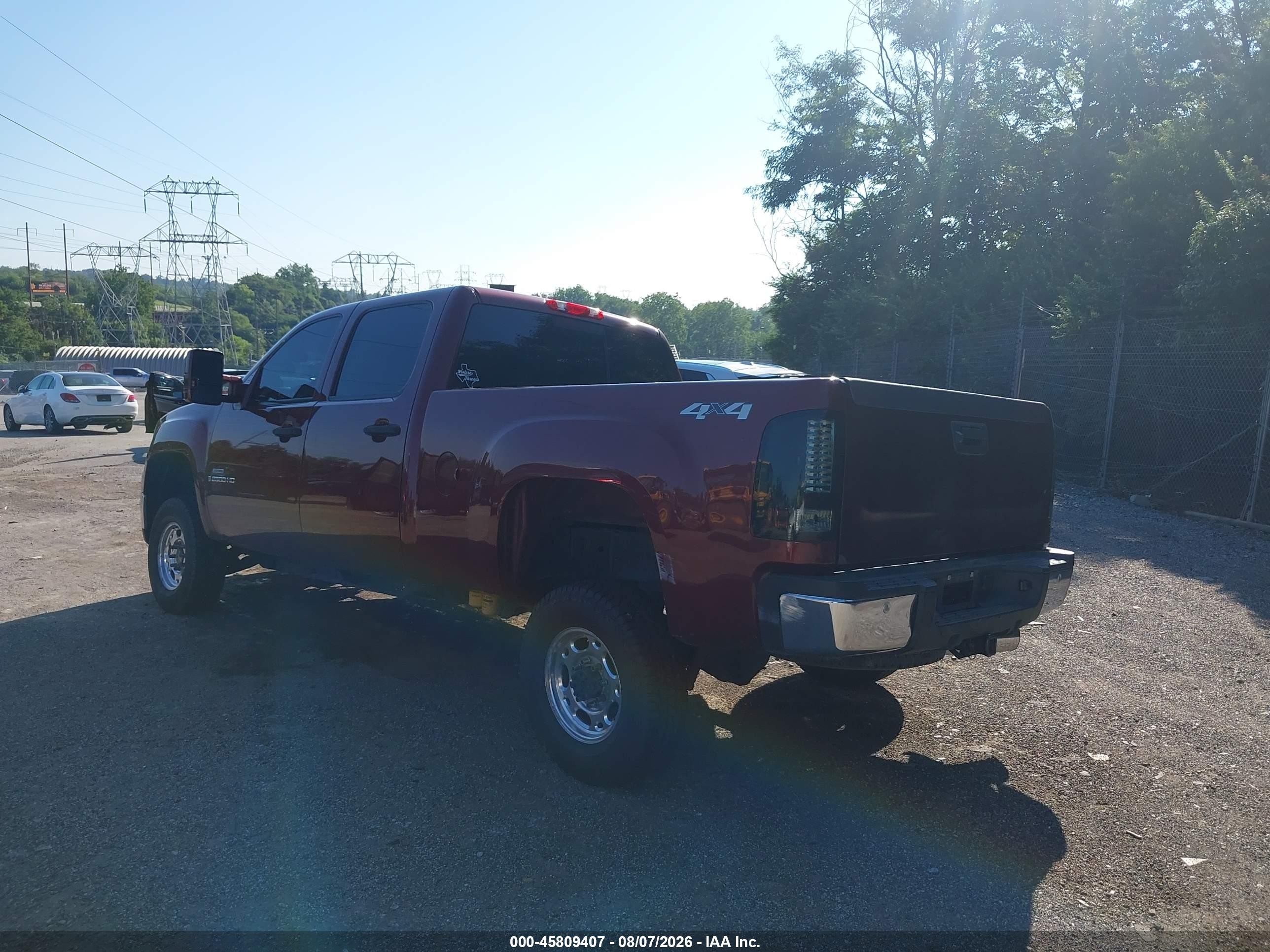 2008 Gmc Sierra 2500hd Sle1 Red vin: 1GTHK23698F212235