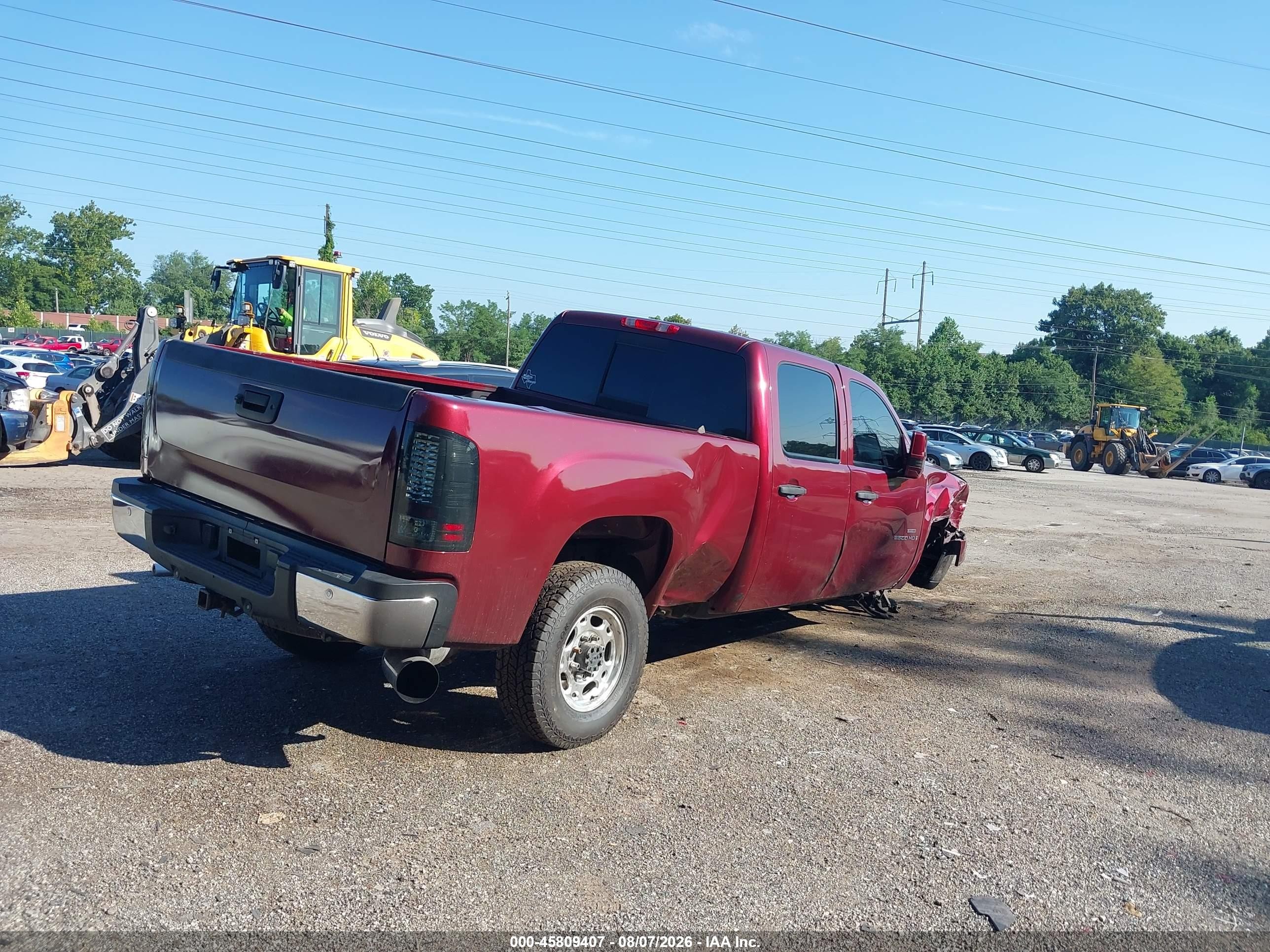 2008 Gmc Sierra 2500hd Sle1 Red vin: 1GTHK23698F212235