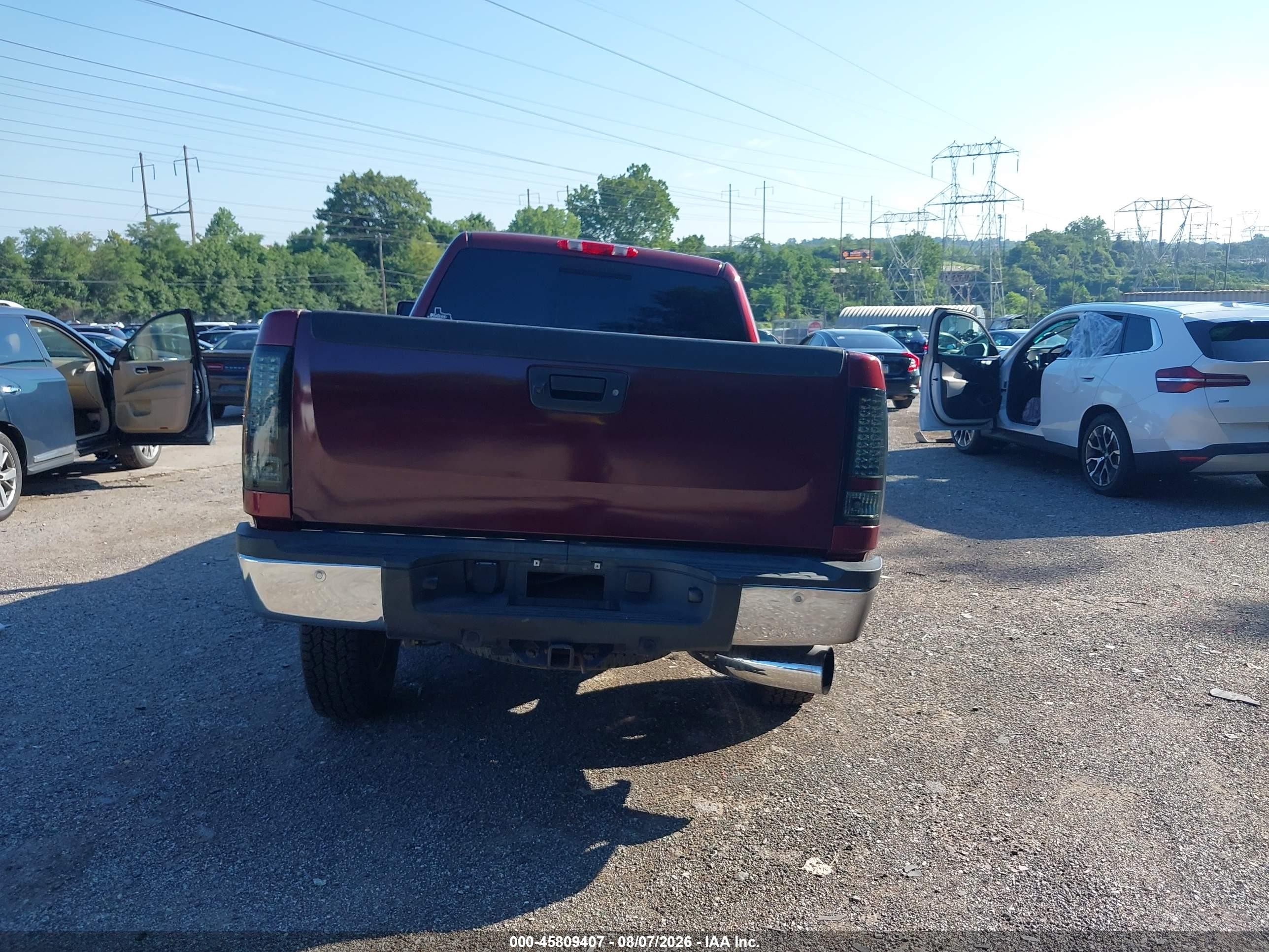 2008 Gmc Sierra 2500hd Sle1 Red vin: 1GTHK23698F212235