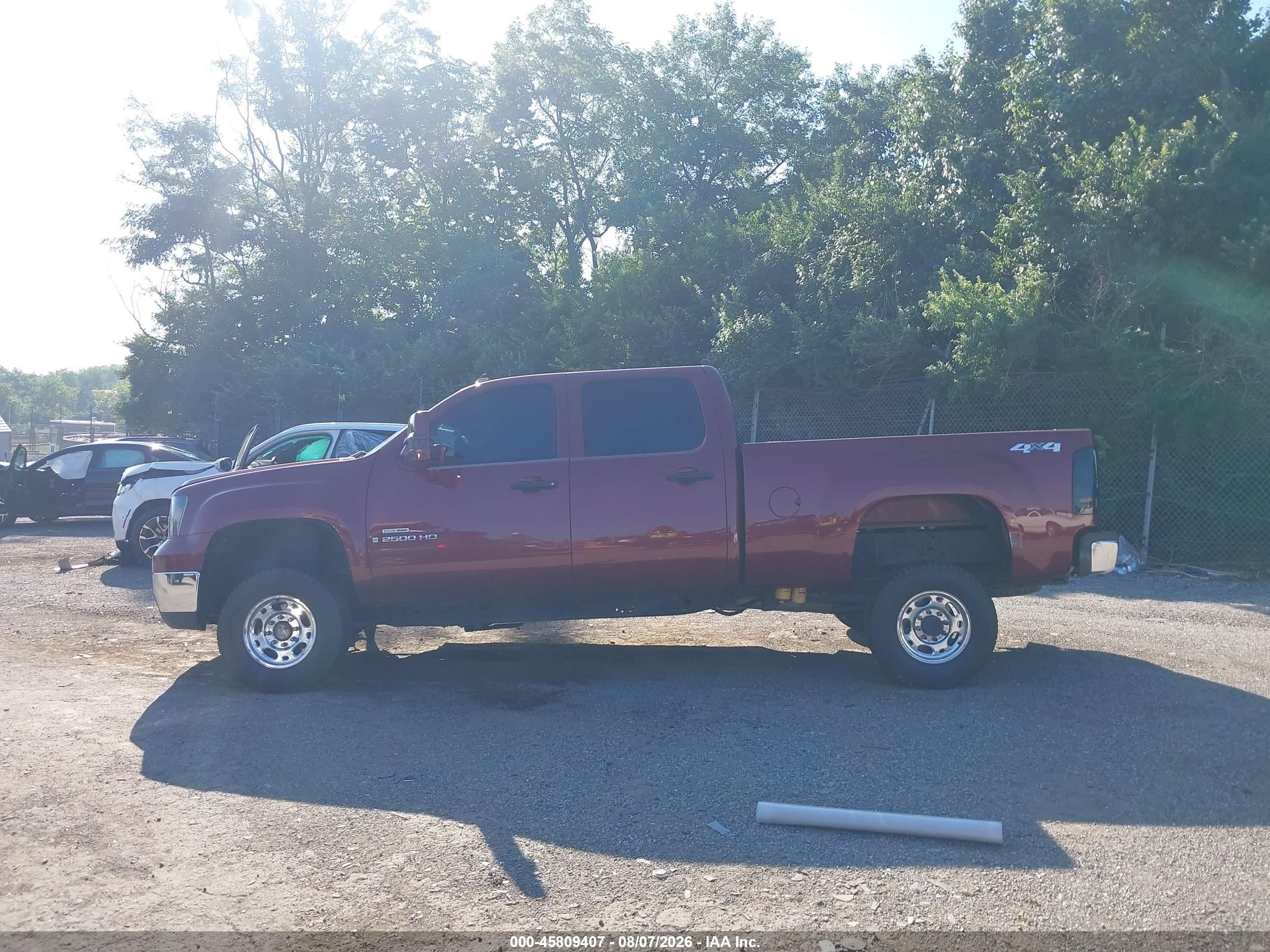 2008 Gmc Sierra 2500hd Sle1 Red vin: 1GTHK23698F212235