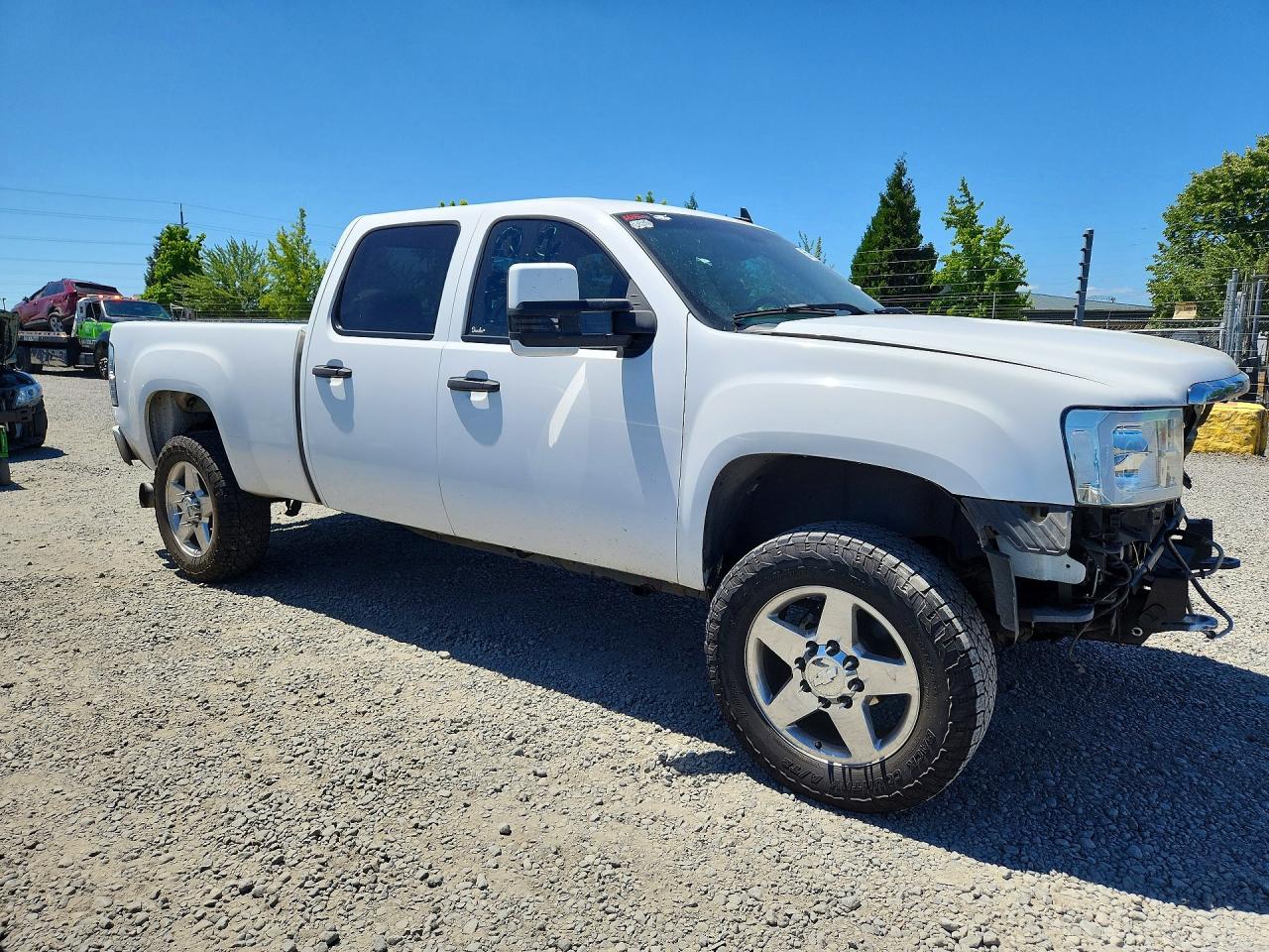 2007 Gmc Sierra K2500 Heavy Duty White vin: 1GTHK236X7F510548
