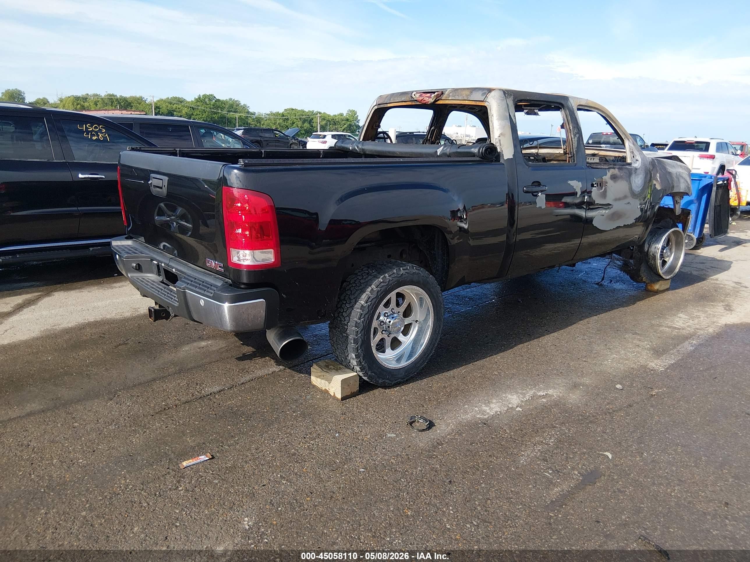 2008 Gmc Sierra 2500hd Slt Black vin: 1GTHK236X8F136752