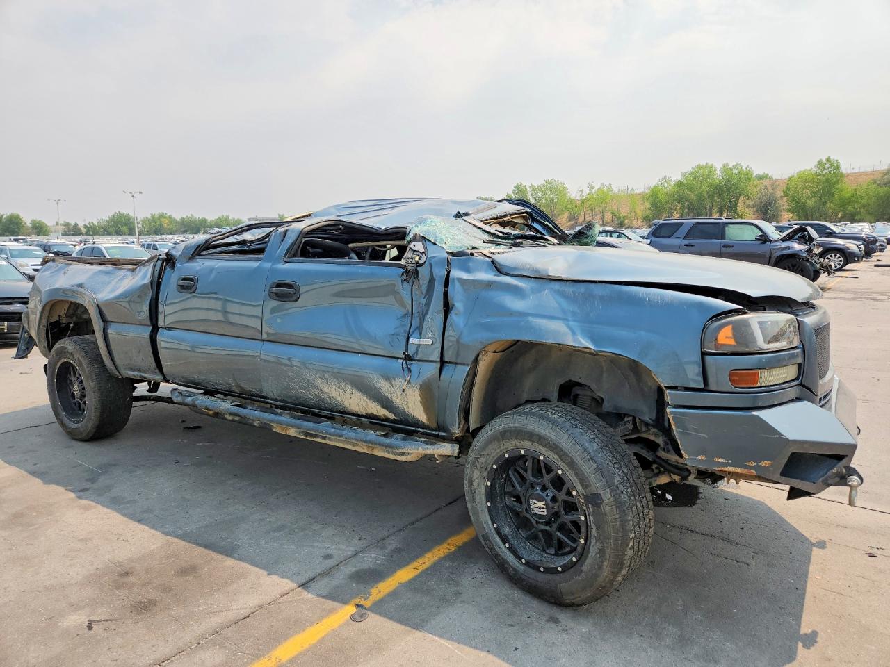 2006 Gmc Sierra K2500 Heavy Duty Blue vin: 1GTHK23D06F180142