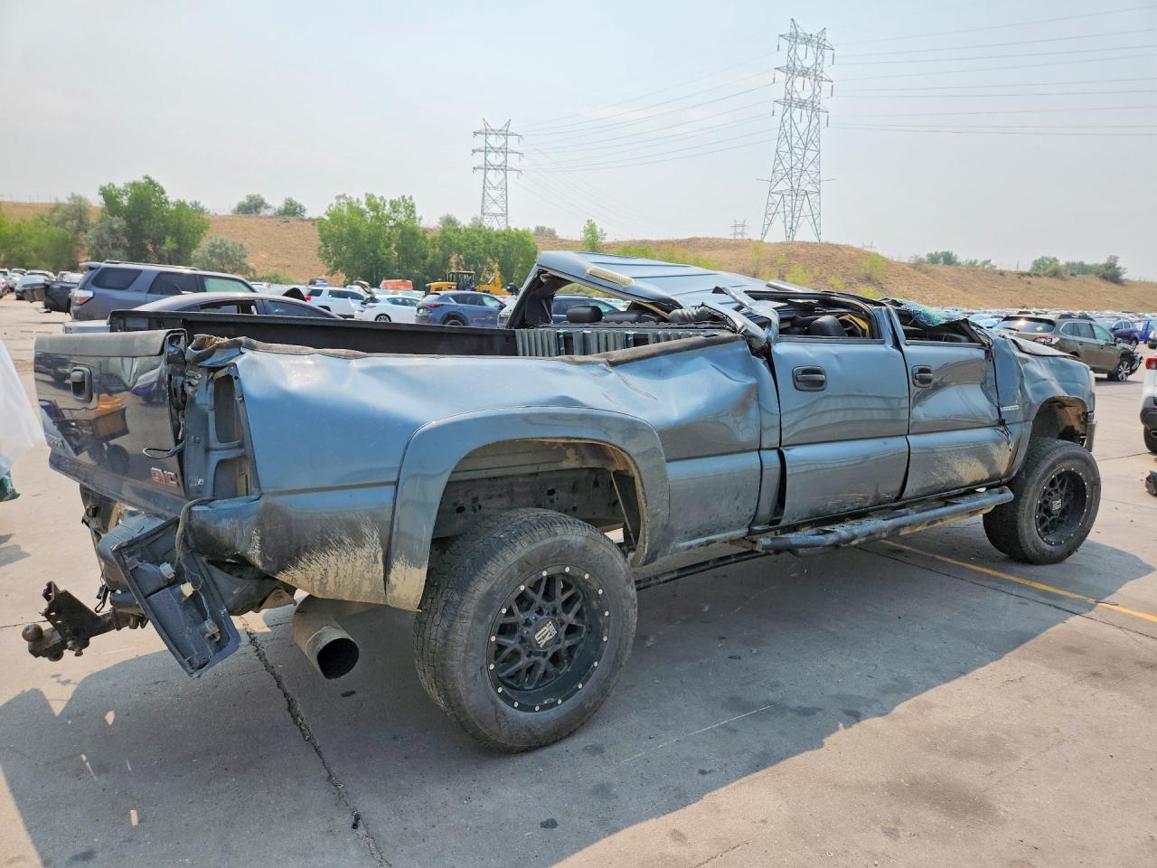 2006 Gmc Sierra K2500 Heavy Duty Blue vin: 1GTHK23D06F180142