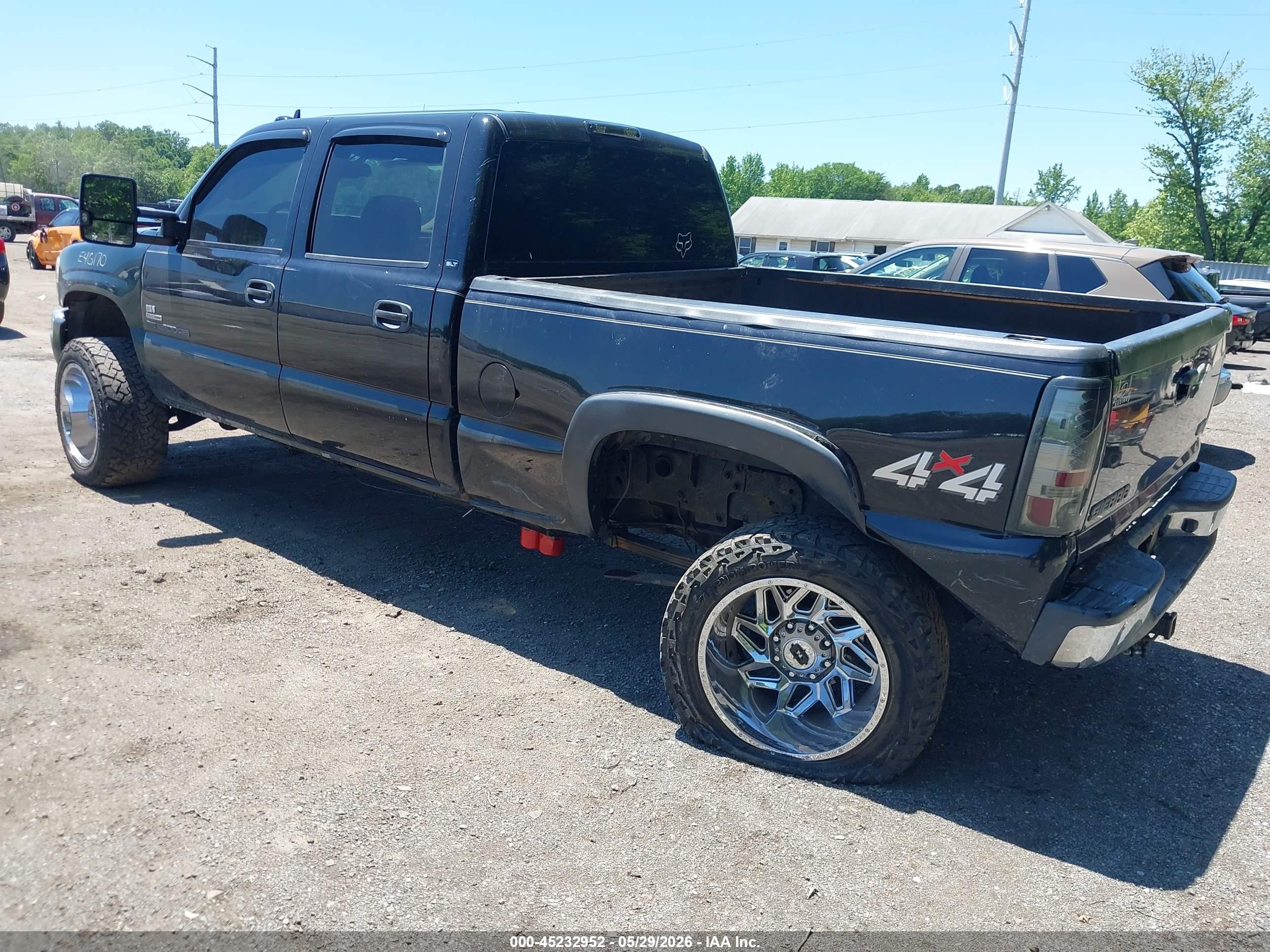 2006 Gmc Sierra 2500hd Slt Black vin: 1GTHK23D16F201113