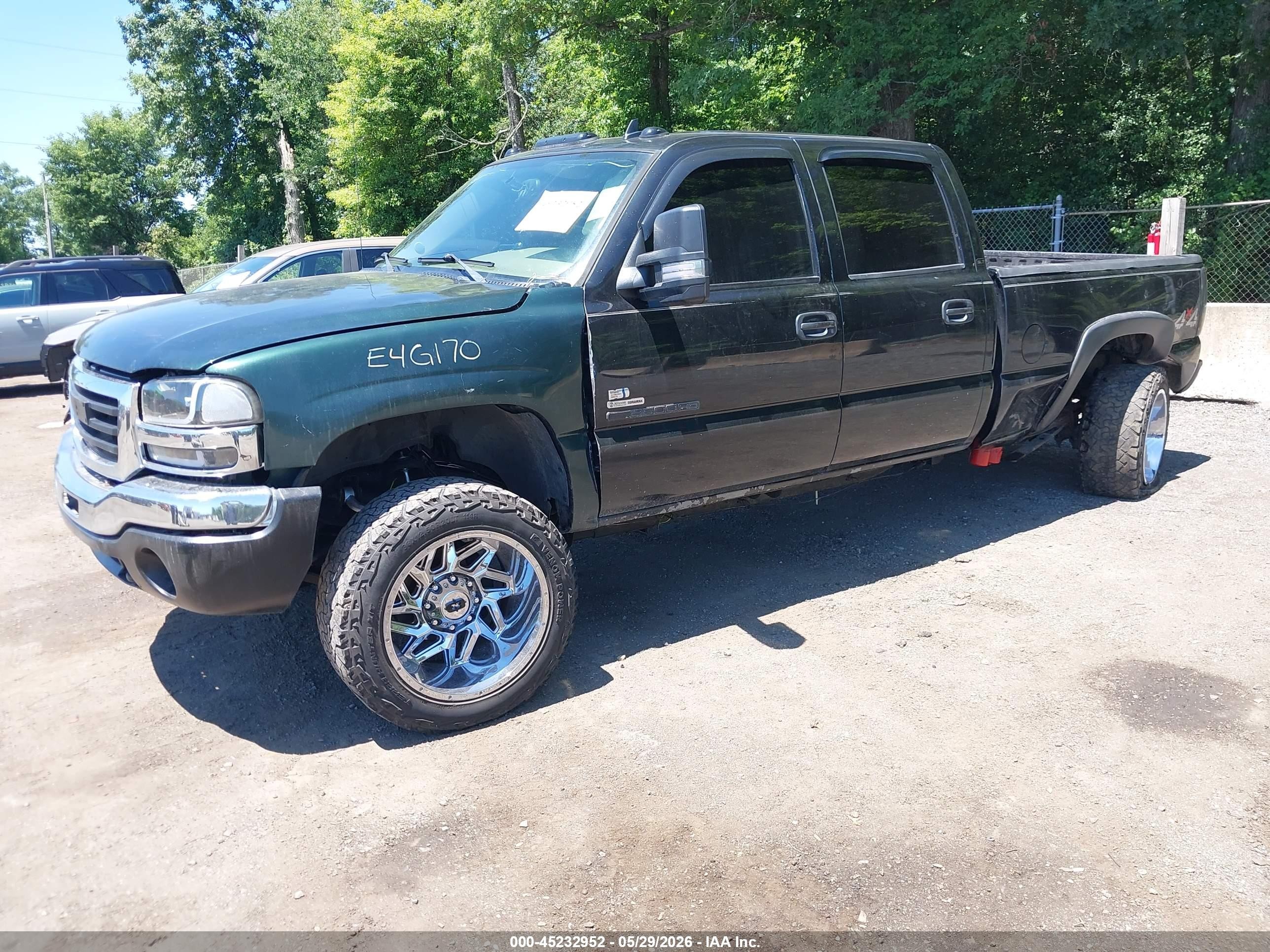 2006 Gmc Sierra 2500hd Slt Black vin: 1GTHK23D16F201113