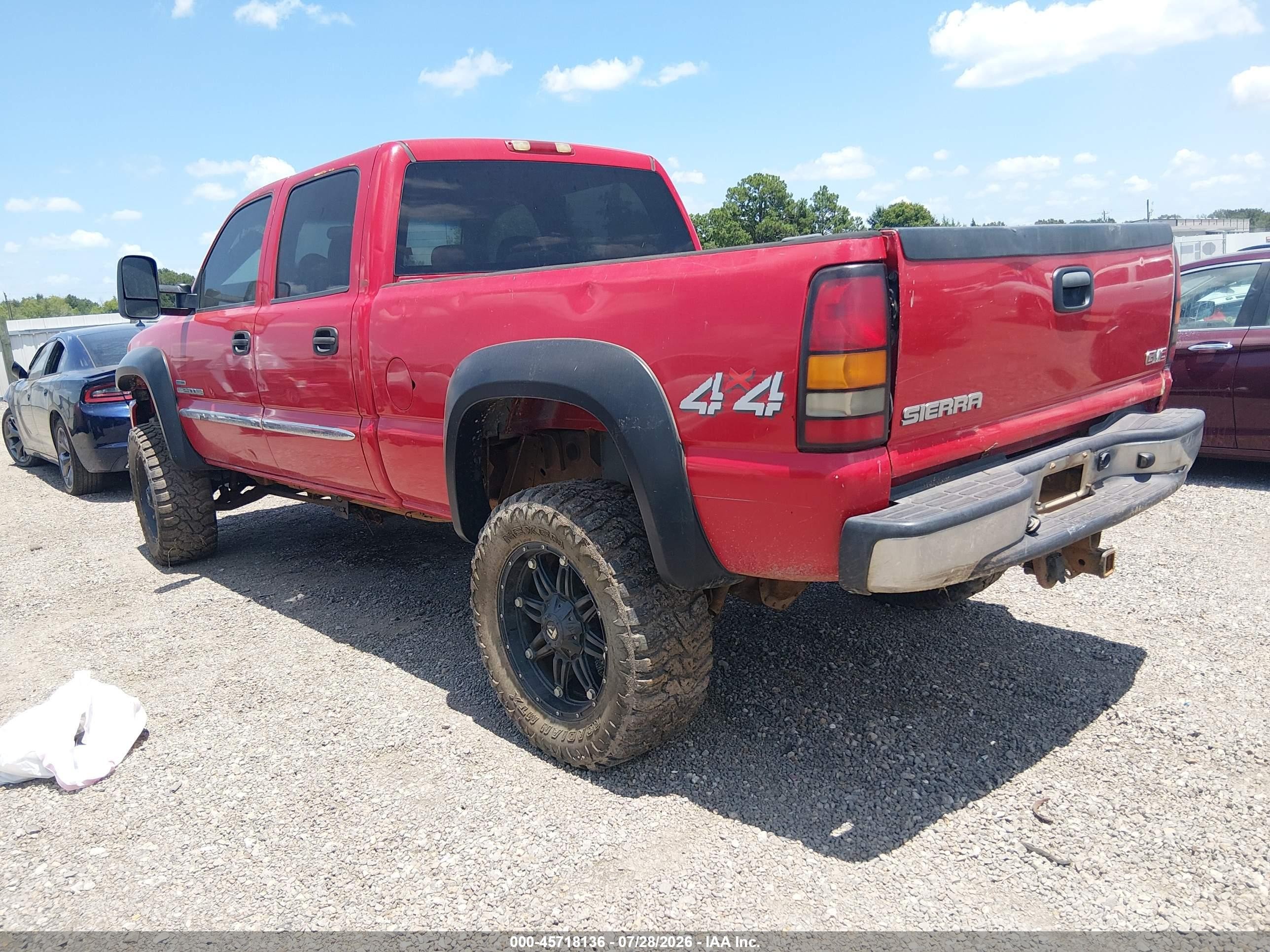 2007 Gmc Sierra 2500hd Classic Sle1 Red vin: 1GTHK23D37F162087