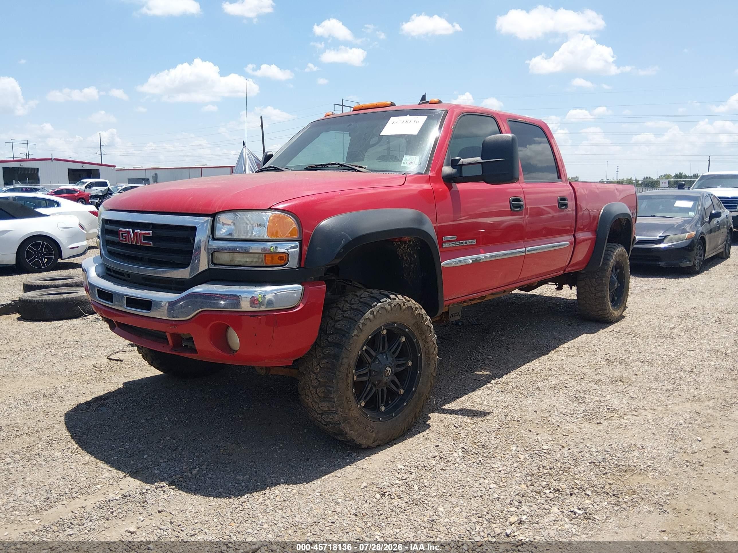 2007 Gmc Sierra 2500hd Classic Sle1 Red vin: 1GTHK23D37F162087