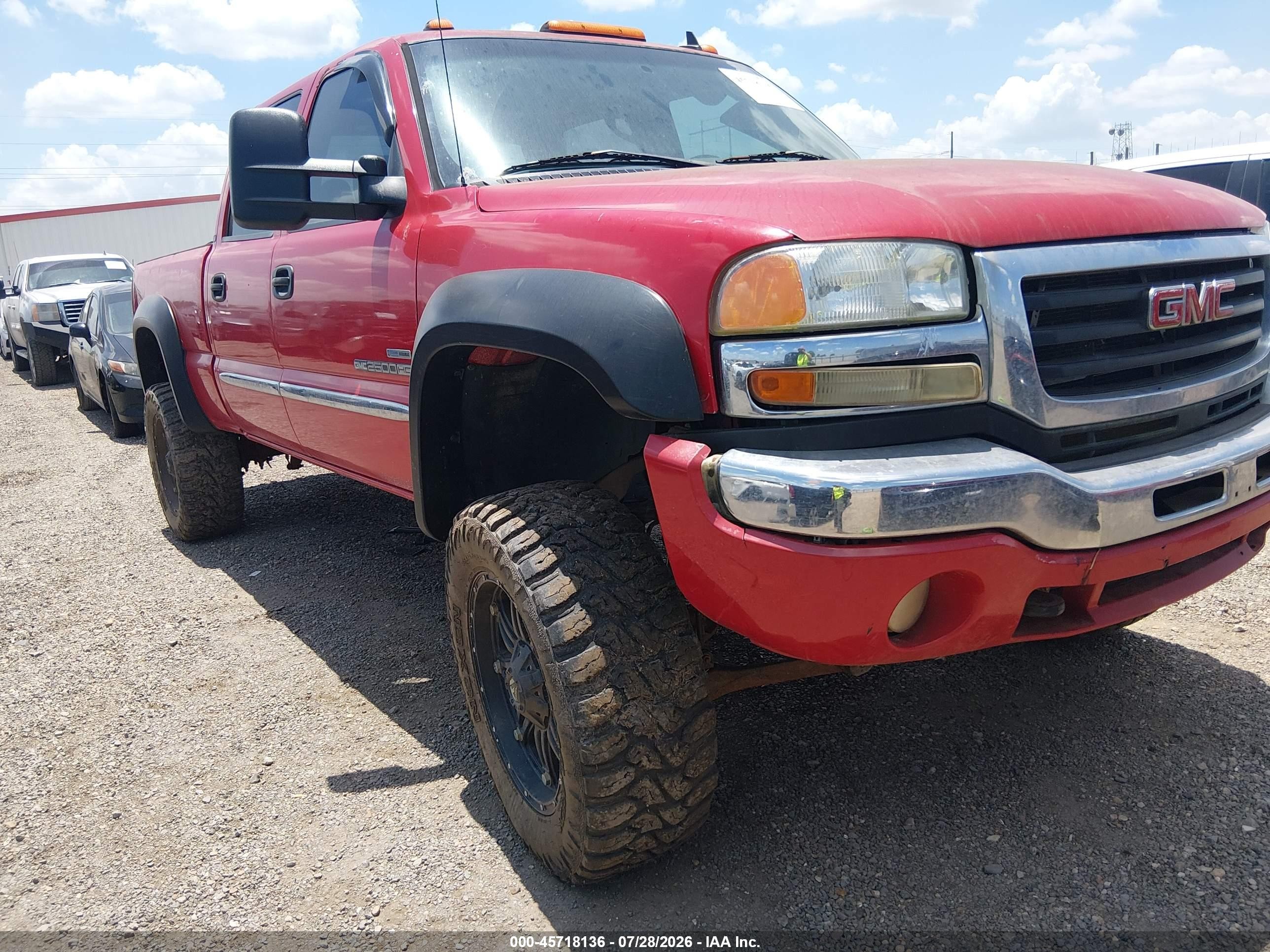 2007 Gmc Sierra 2500hd Classic Sle1 Red vin: 1GTHK23D37F162087