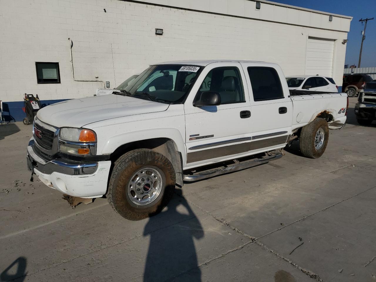 2007 Gmc Sierra K2500 Heavy Duty White vin: 1GTHK23D47F116347