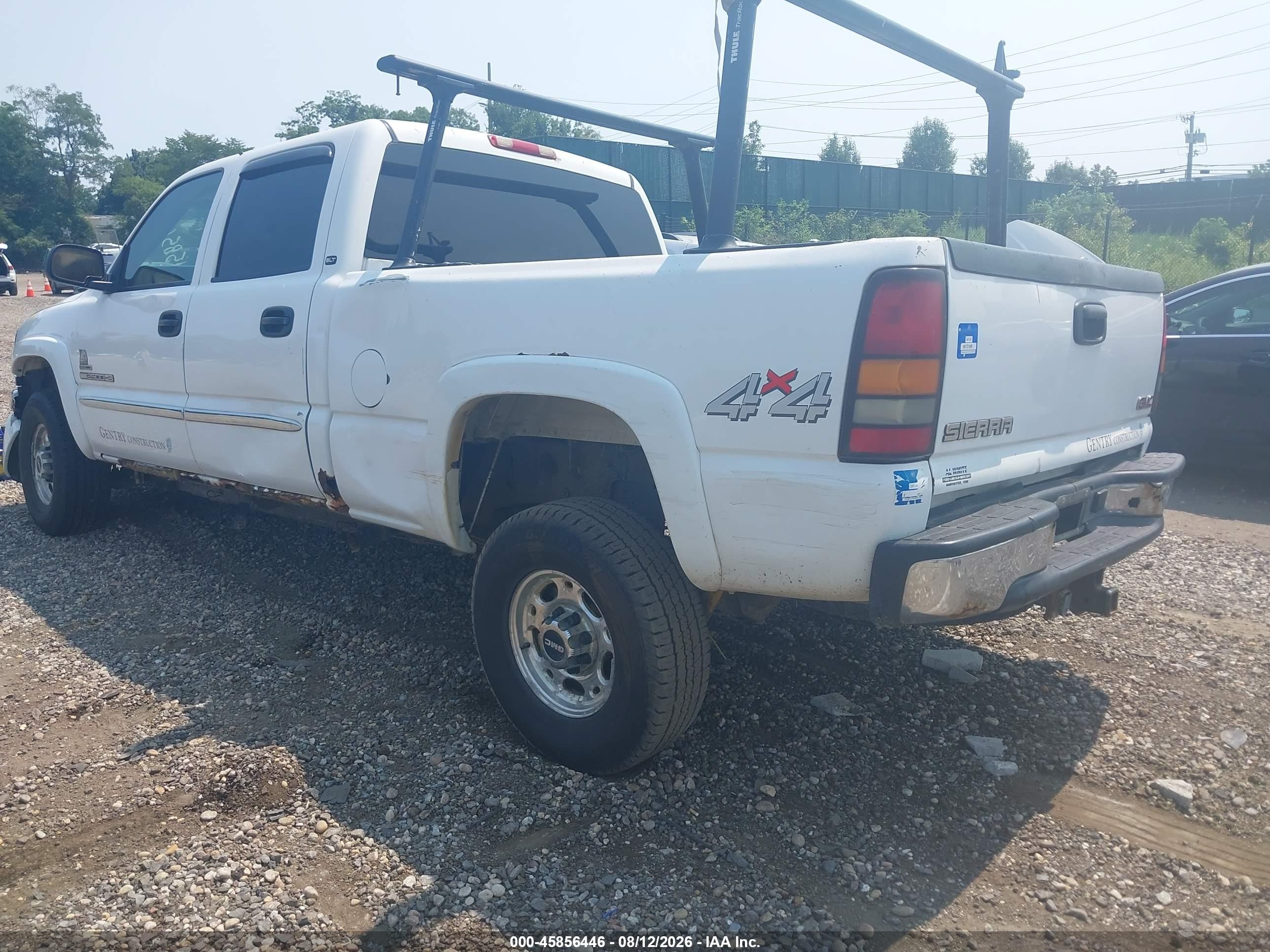 2007 Gmc Sierra 2500hd Classic Slt White vin: 1GTHK23D47F142043