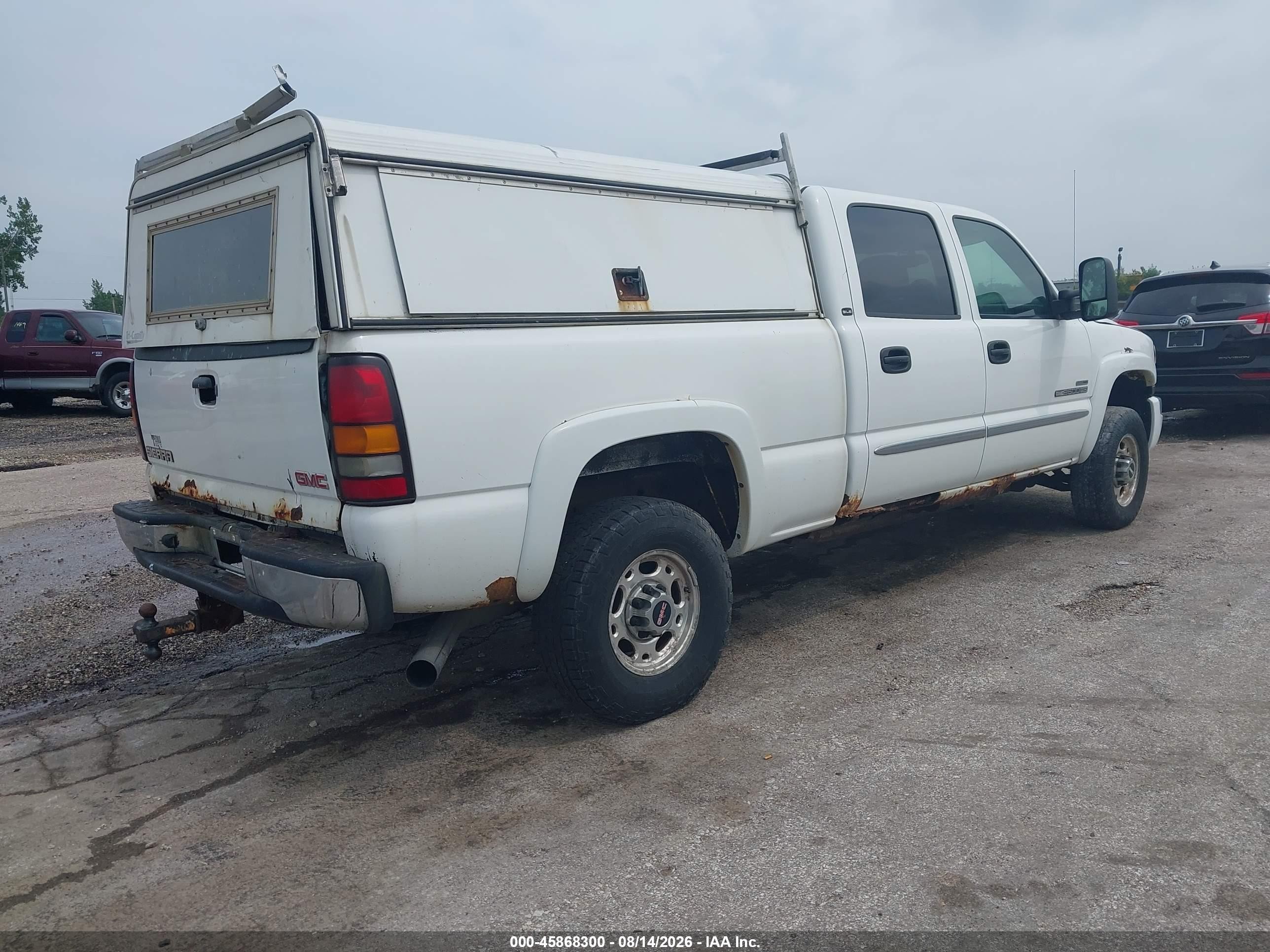 2006 Gmc Sierra 2500hd Sle1 White vin: 1GTHK23D66F228825