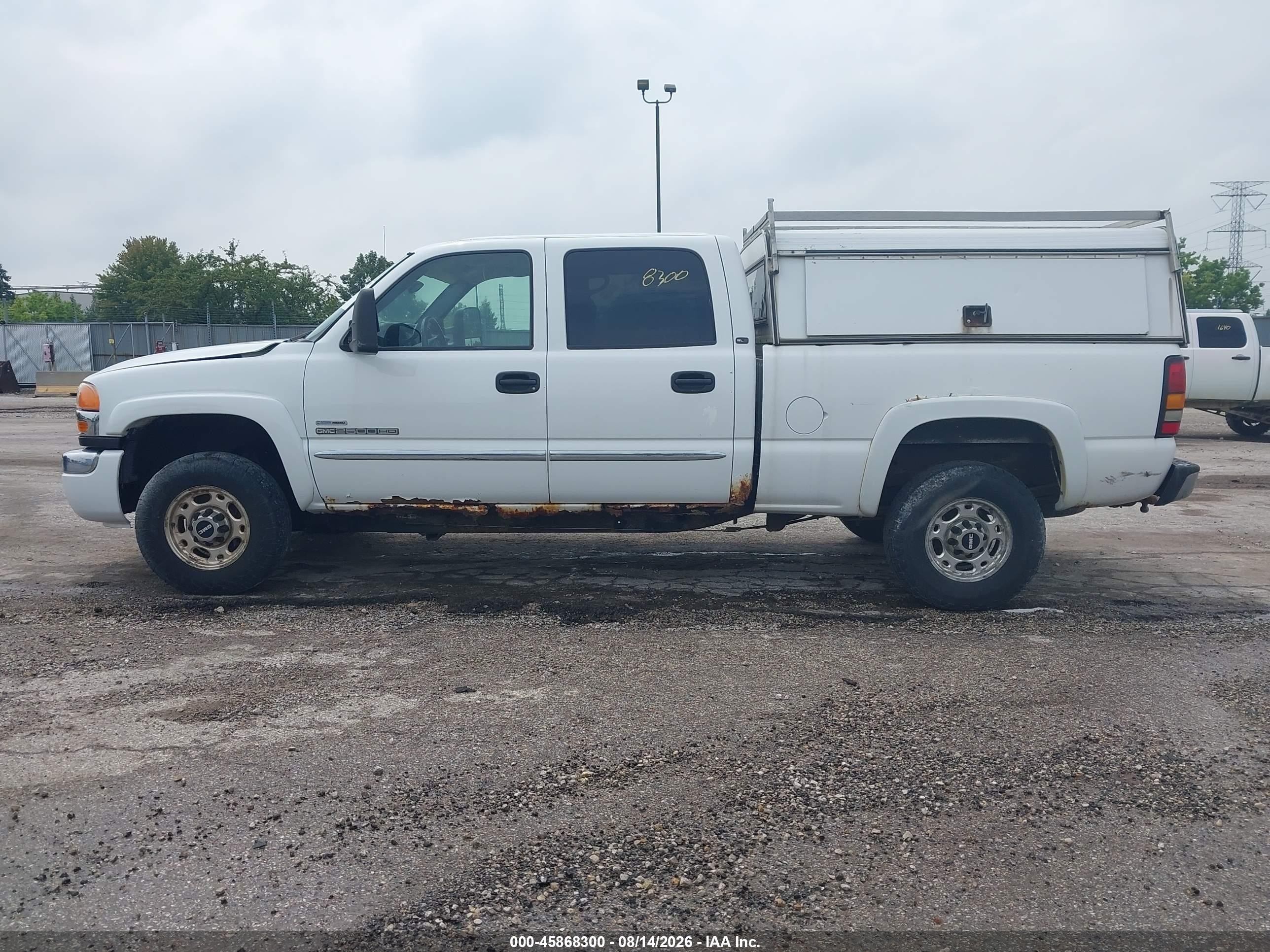 2006 Gmc Sierra 2500hd Sle1 White vin: 1GTHK23D66F228825