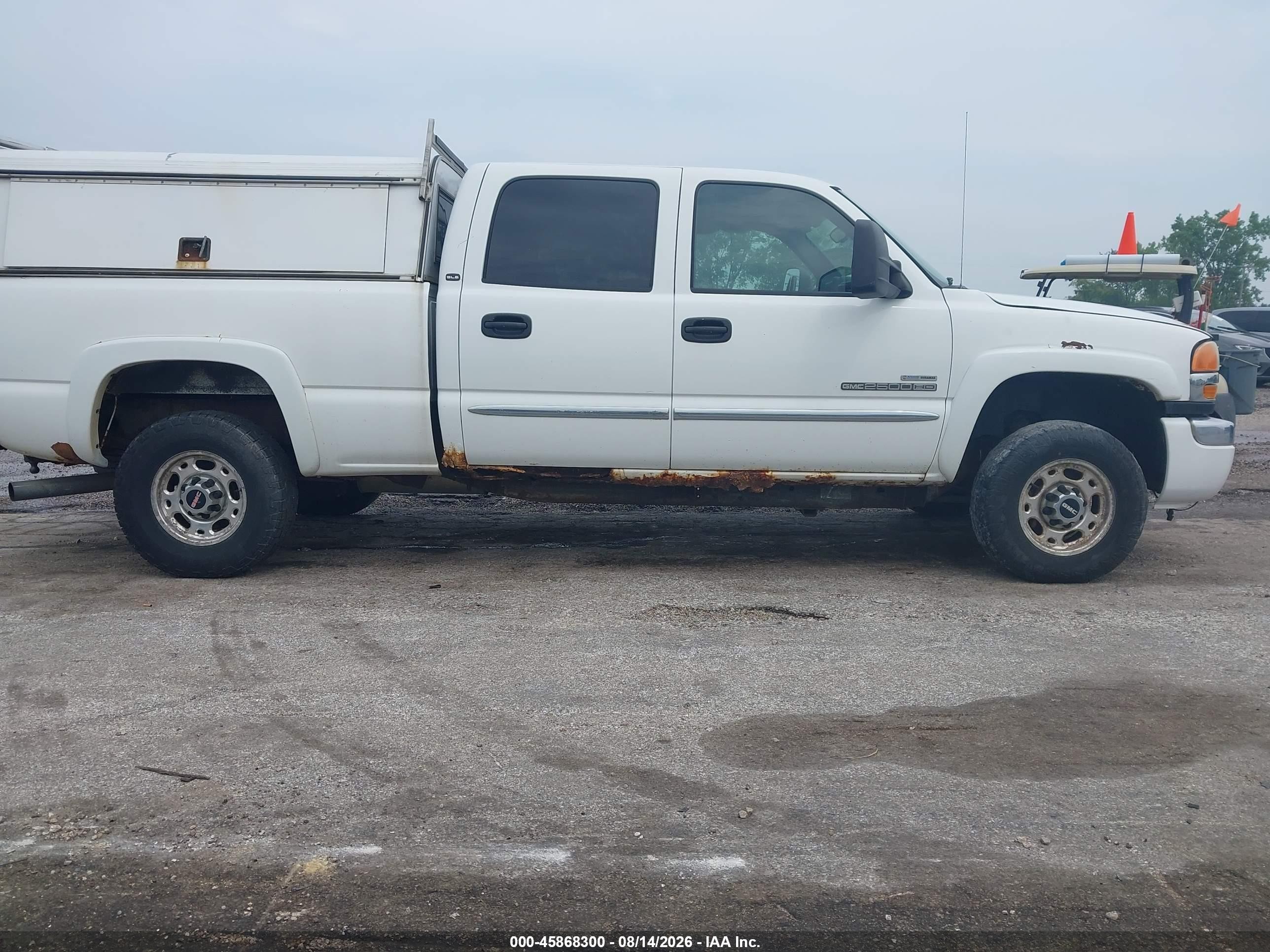 2006 Gmc Sierra 2500hd Sle1 White vin: 1GTHK23D66F228825