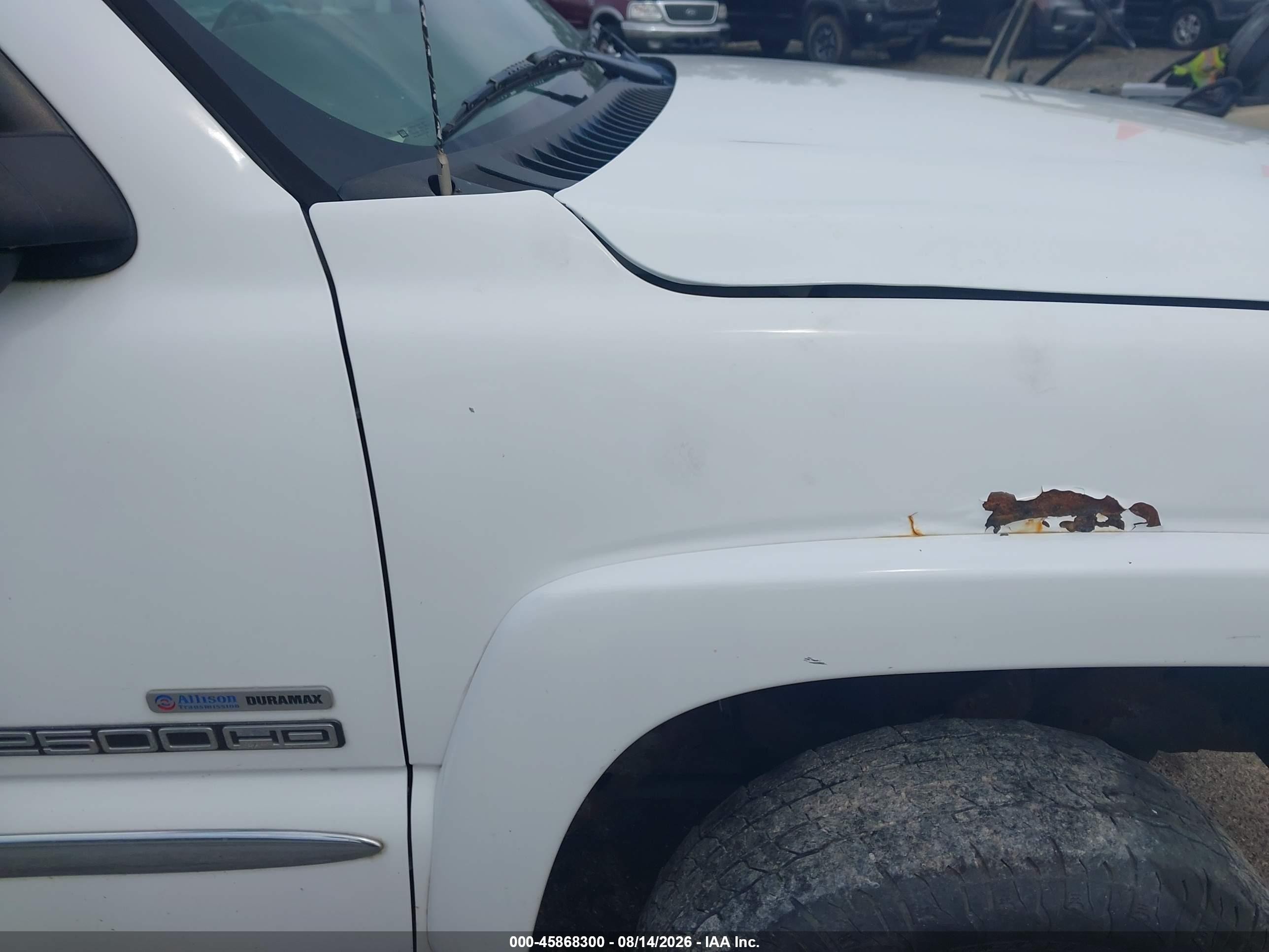 2006 Gmc Sierra 2500hd Sle1 White vin: 1GTHK23D66F228825