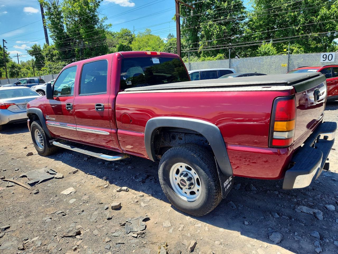 2007 Gmc Sierra K2500 Heavy Duty Burgundy vin: 1GTHK23D67F184844