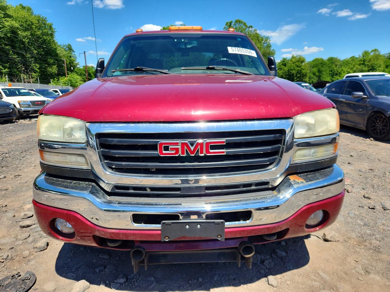 2007 Gmc Sierra K2500 Heavy Duty Burgundy vin: 1GTHK23D67F184844