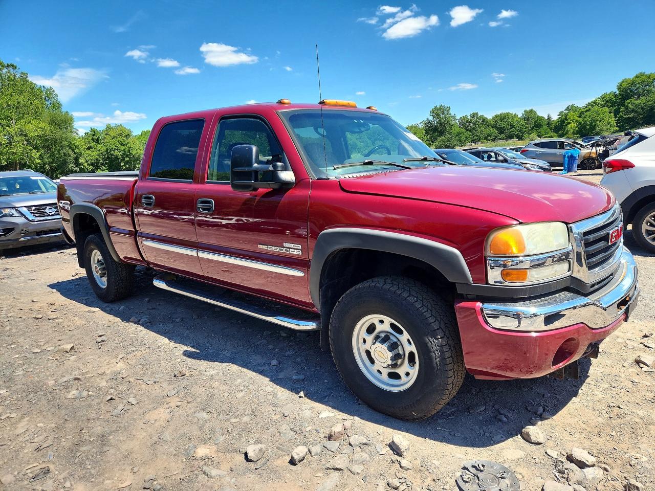 2007 Gmc Sierra K2500 Heavy Duty Burgundy vin: 1GTHK23D67F184844