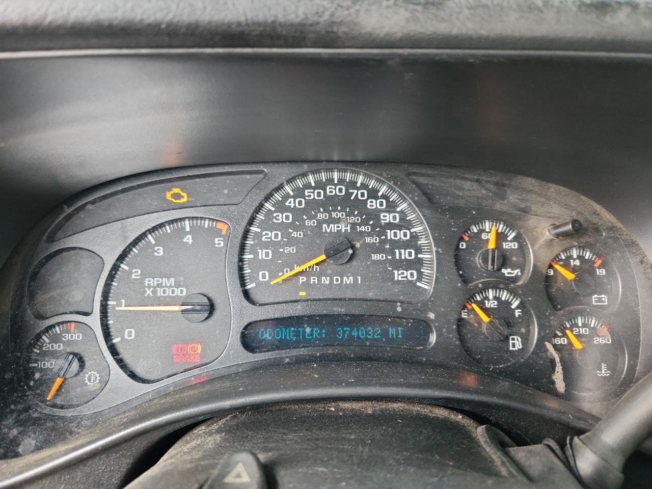 2007 Gmc Sierra K2500 Heavy Duty Blue vin: 1GTHK23D77F129691 Damage: Warning Light - Engine, On, Unacceptable