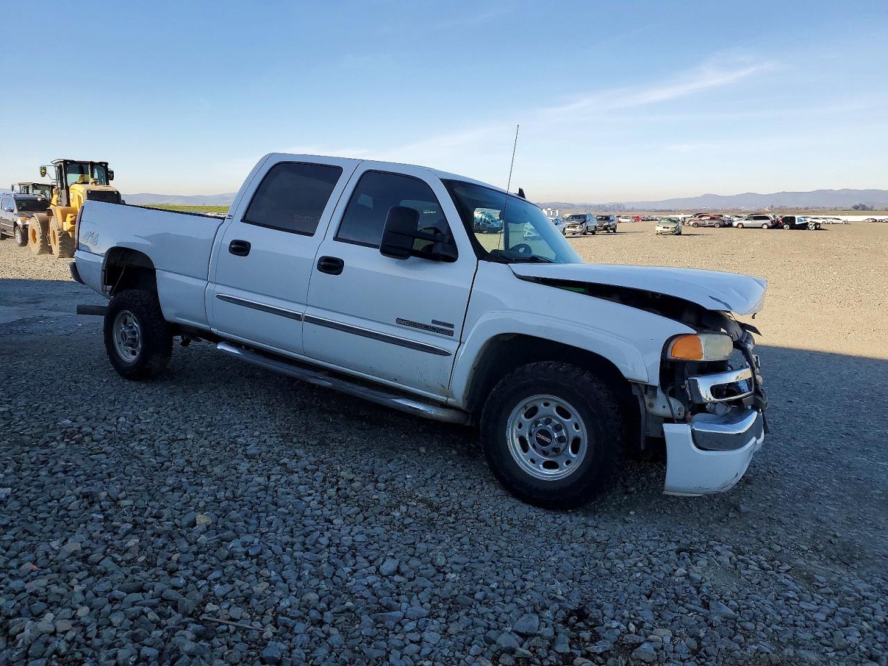 2007 Gmc Sierra K2500 Heavy Duty White vin: 1GTHK23D77F145325