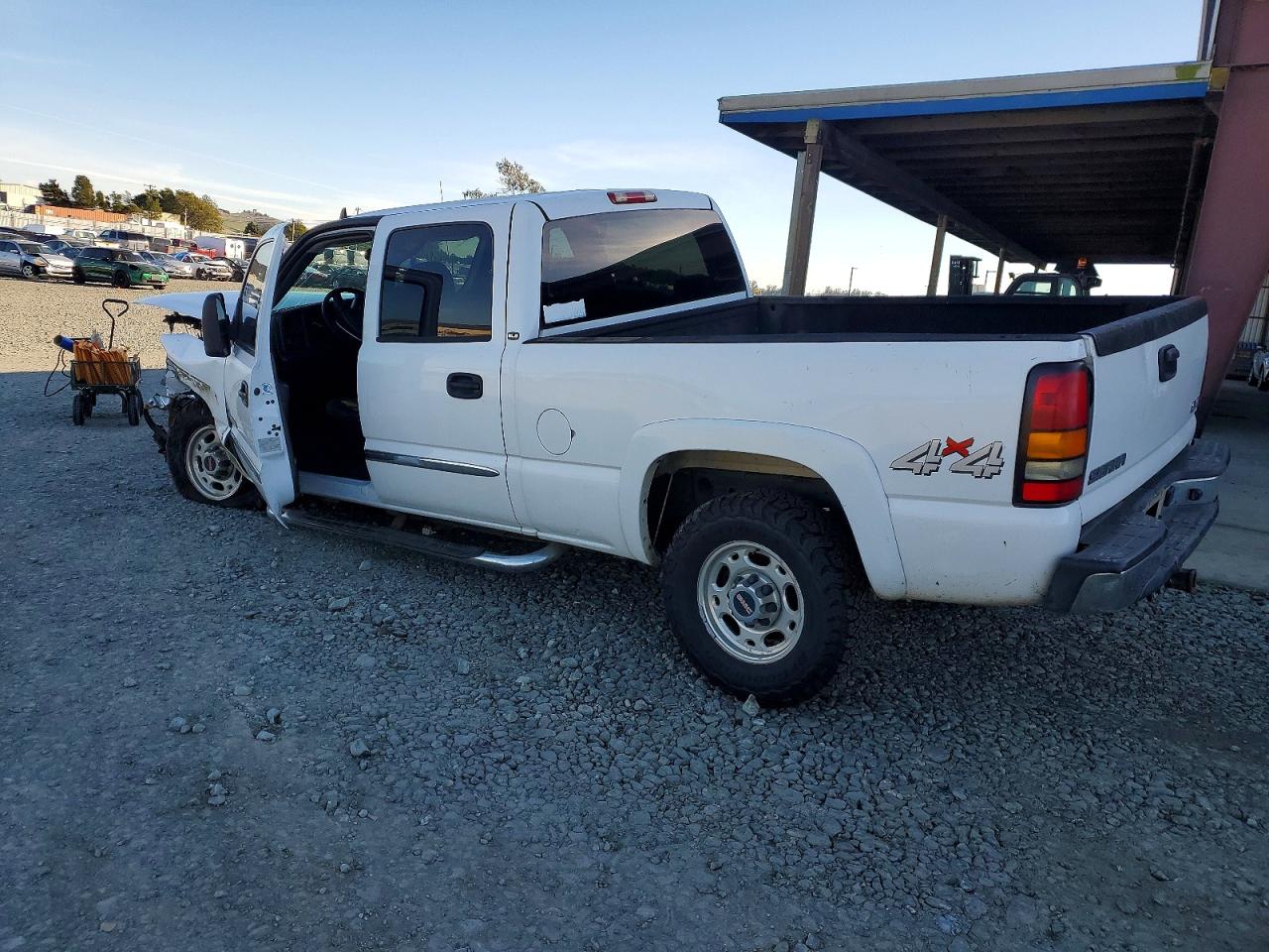 2007 Gmc Sierra K2500 Heavy Duty White vin: 1GTHK23D77F145325