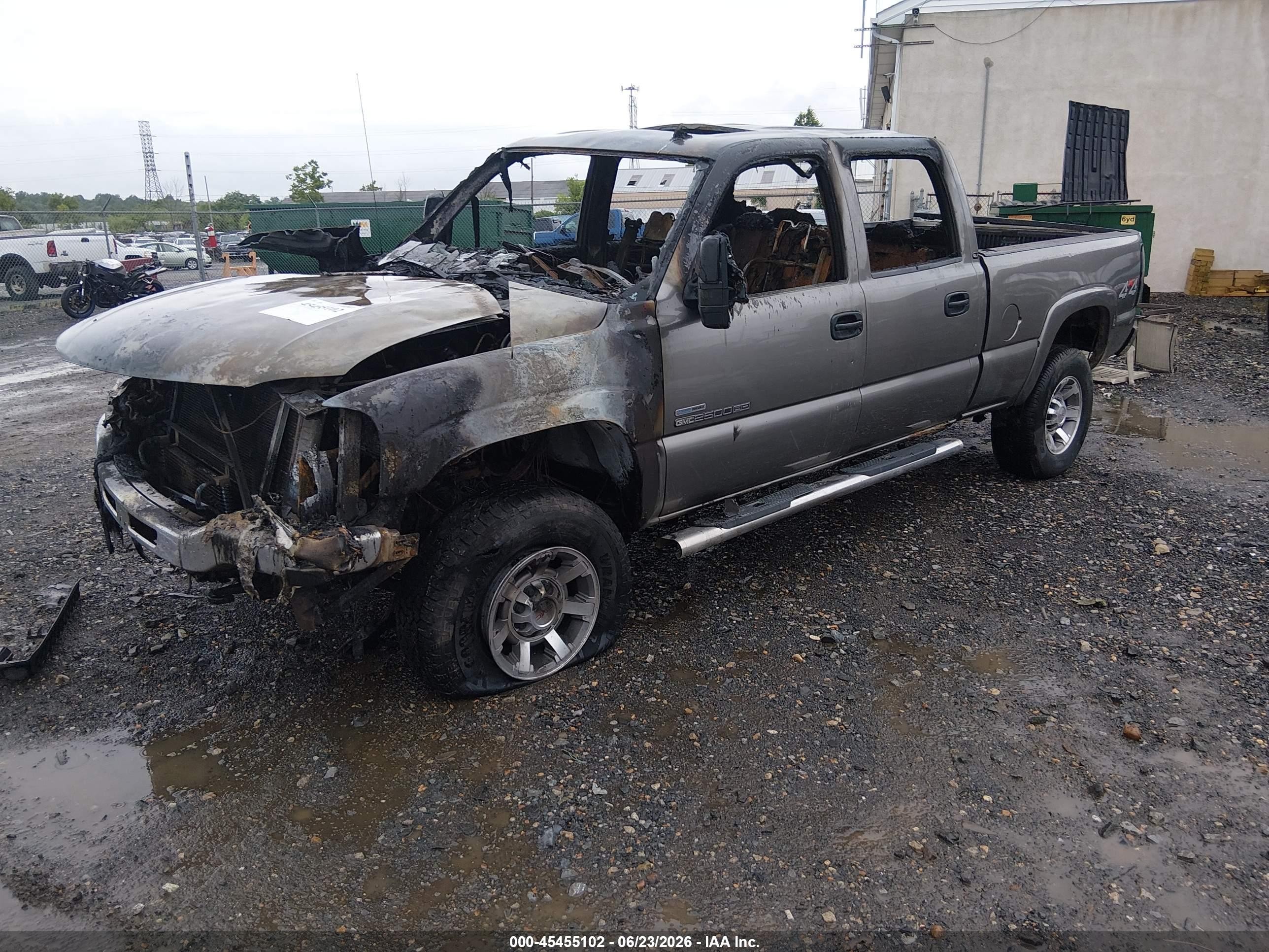 2006 Gmc Sierra 2500hd Slt Gray vin: 1GTHK23D96F251614