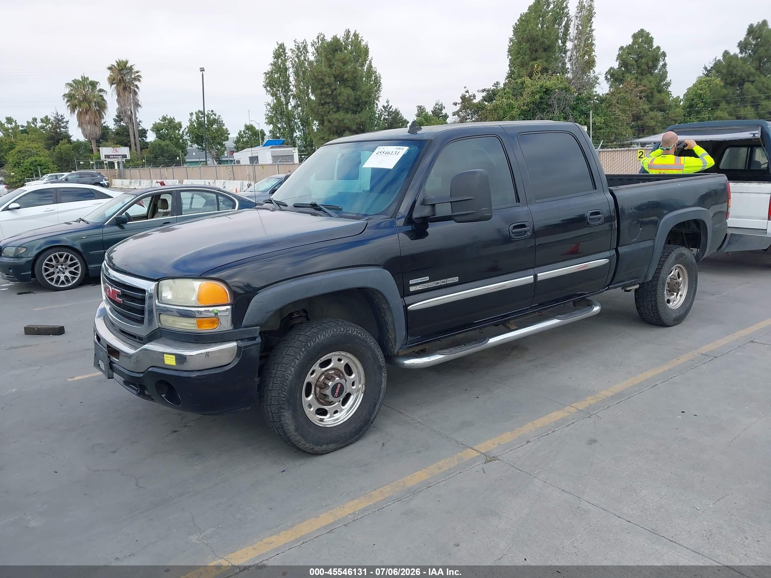 2006 Gmc Sierra 2500hd Slt Black vin: 1GTHK23DX6F174767